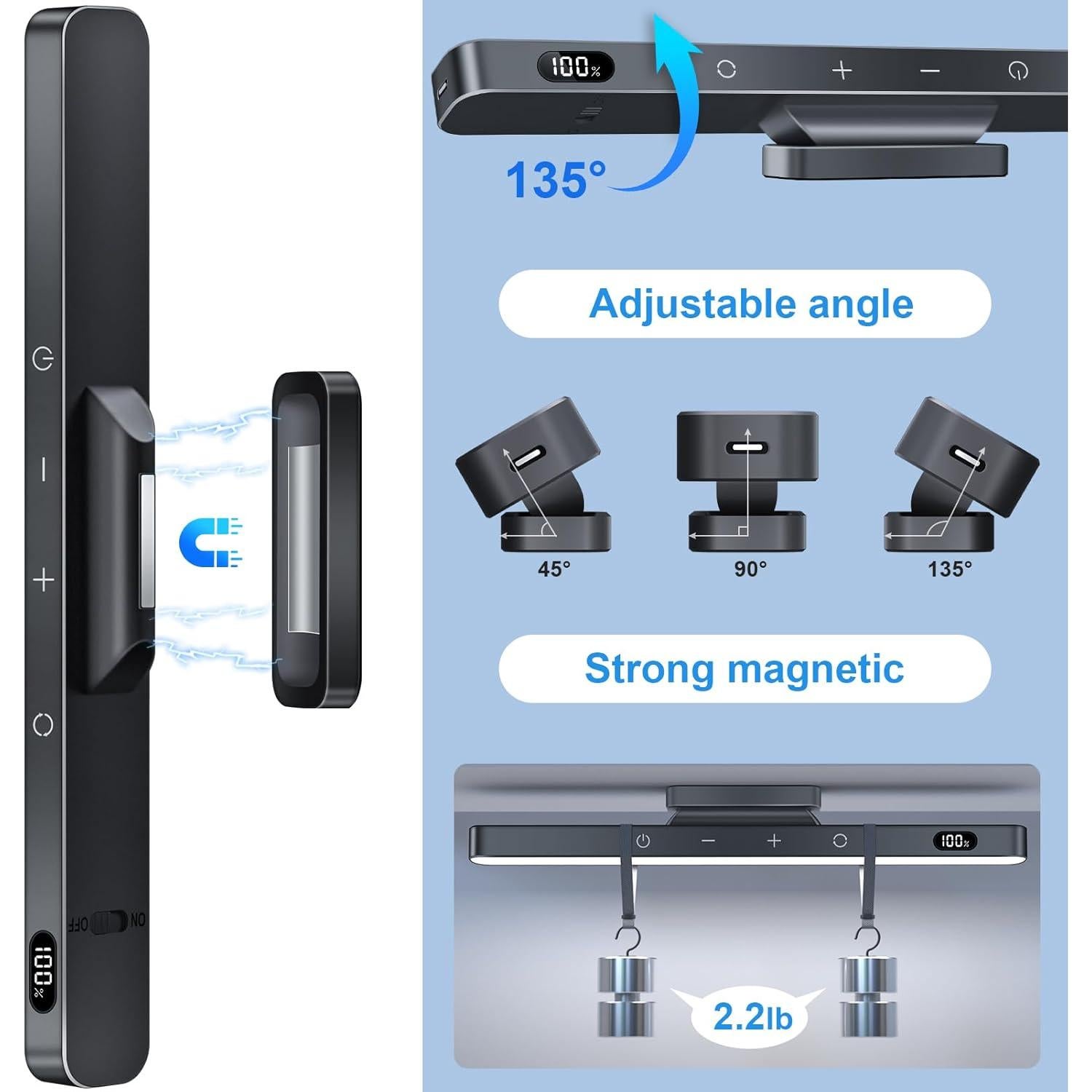 Luz de Espejo Táctil WILLED 5W LED Recargable 2500mAh
