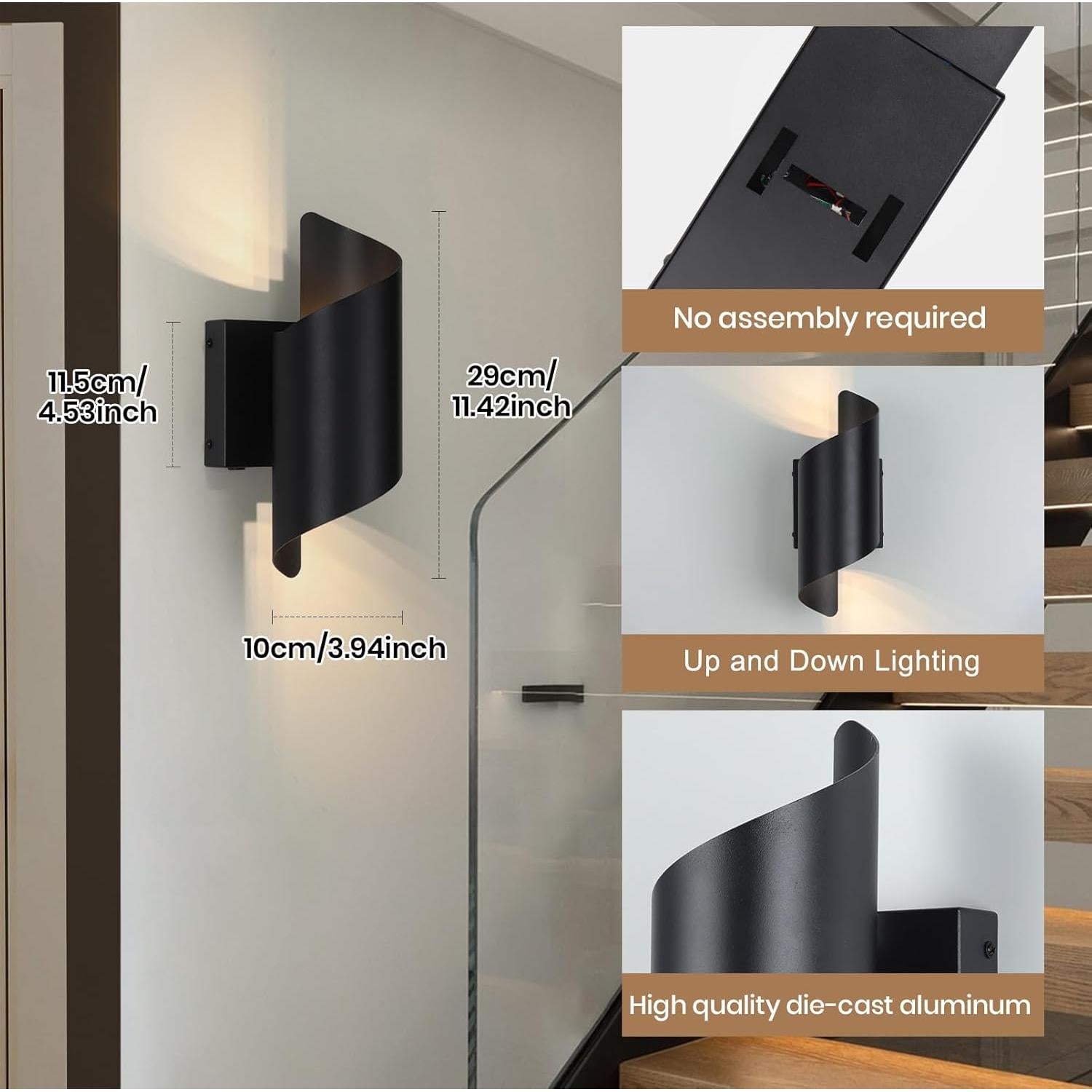 Aplique de Pared Inalámbrico Vloitgol 7500mAh con Control Remoto