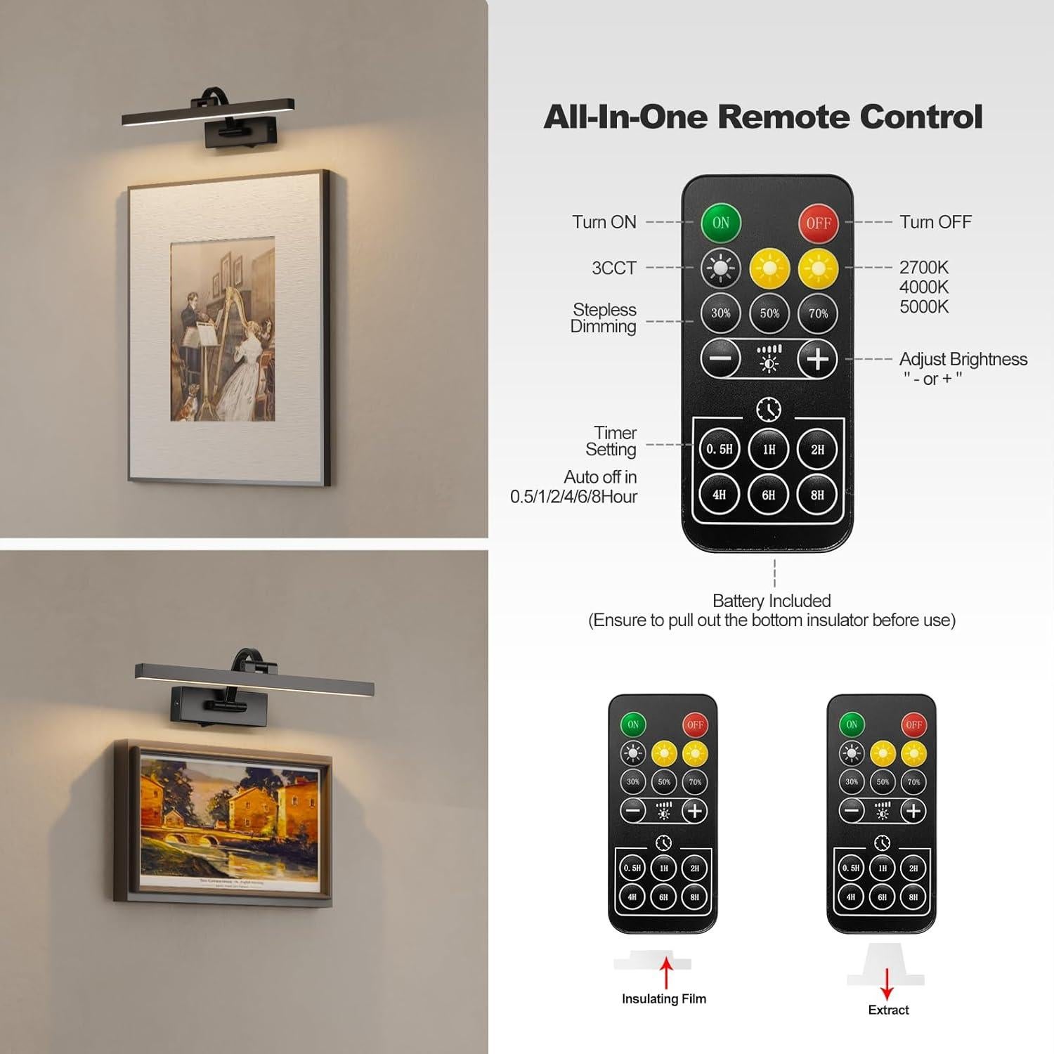 Luz de Imagen LED Inalámbrica DarHorz 39.5cm Regulable USB
