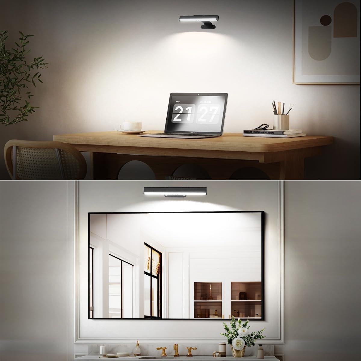 4 Pack Luz de Imagen Inalámbrica EUIOKUN LED Regulable