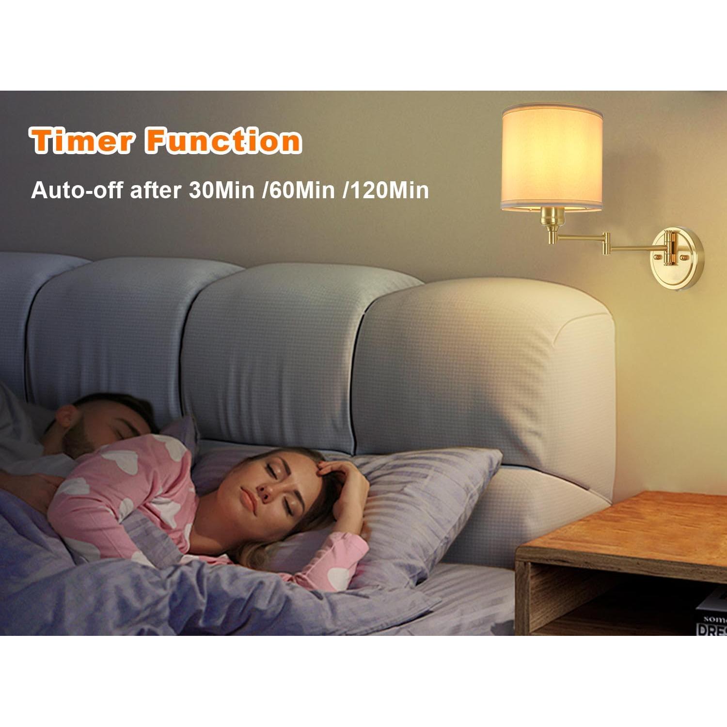 Aplique de pared recargable GOODATE BZ-DC, 15 colores, control remoto