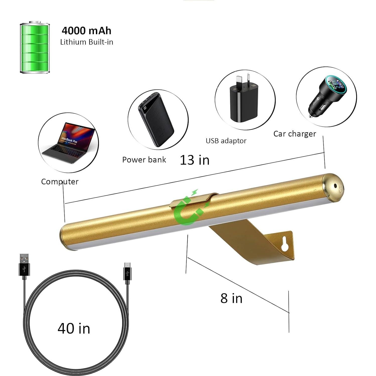 Luz de Imagen Recargable MIOBLUE 33cm LED Dimmable con Control Remoto