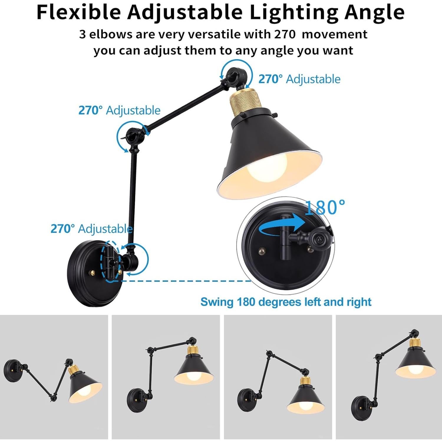 Apliques de Pared Recargables TRLIFE con Control Remoto - 2 Paquete