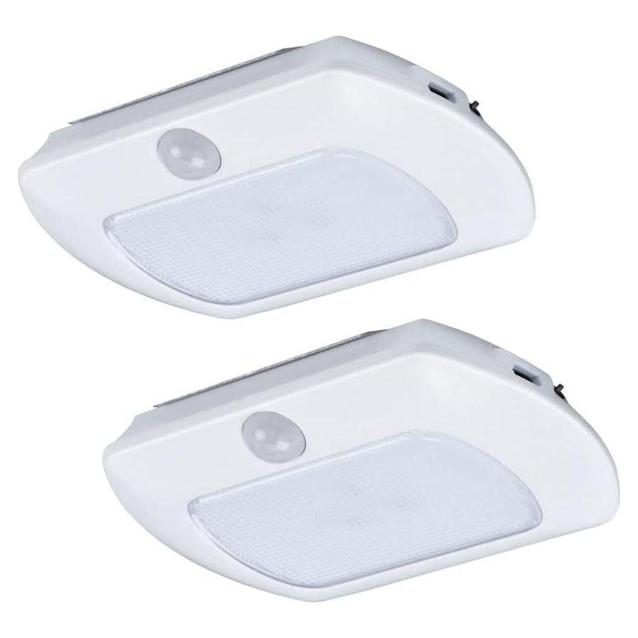 Luz LED Recargable con Sensor de Movimiento Buena Iluminación - Paquete de 2, 4000K, 50 Lúmenes, Imán, USB