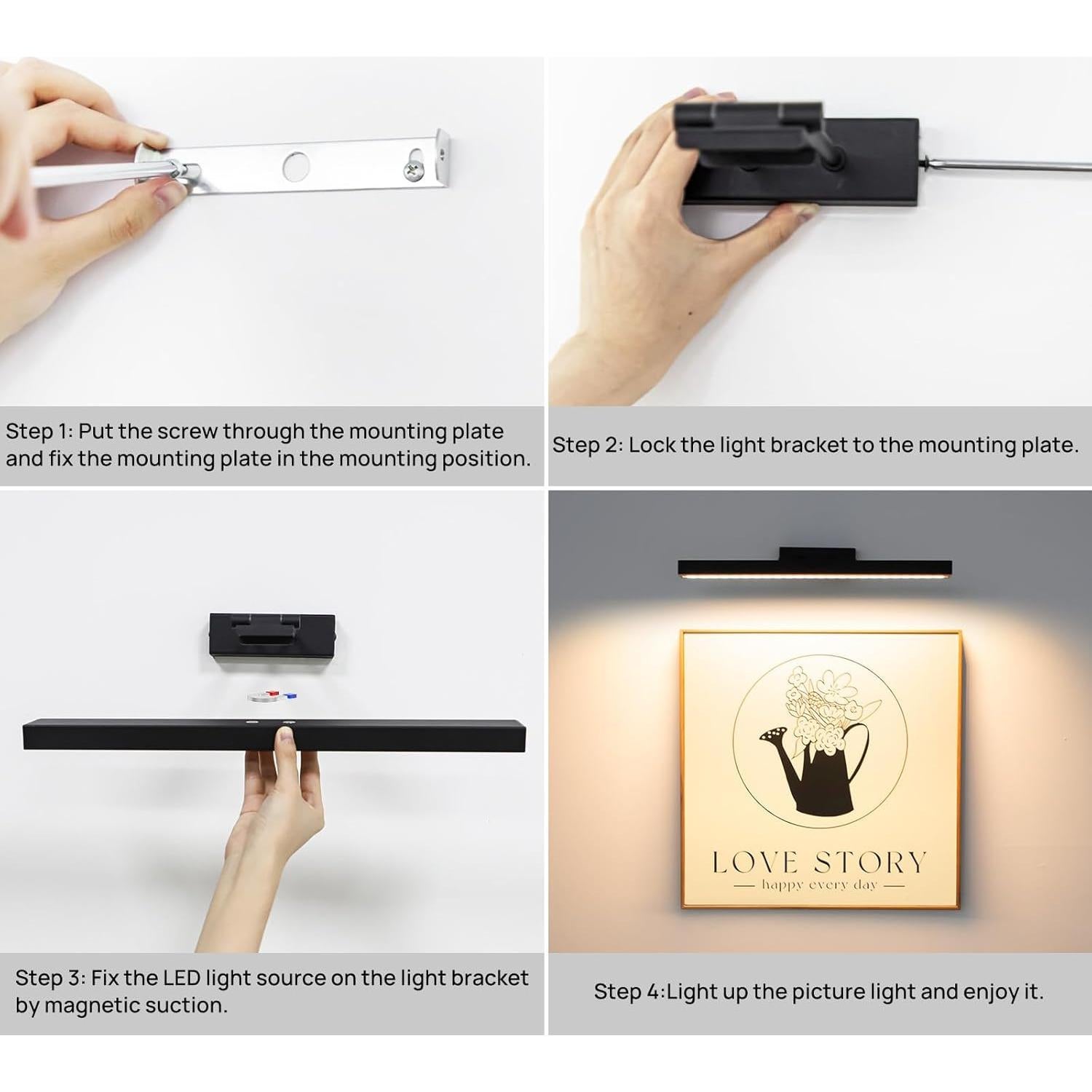 Luz de Imagen Inalámbrica PESUTEN 40.6cm Regulable con Control Remoto