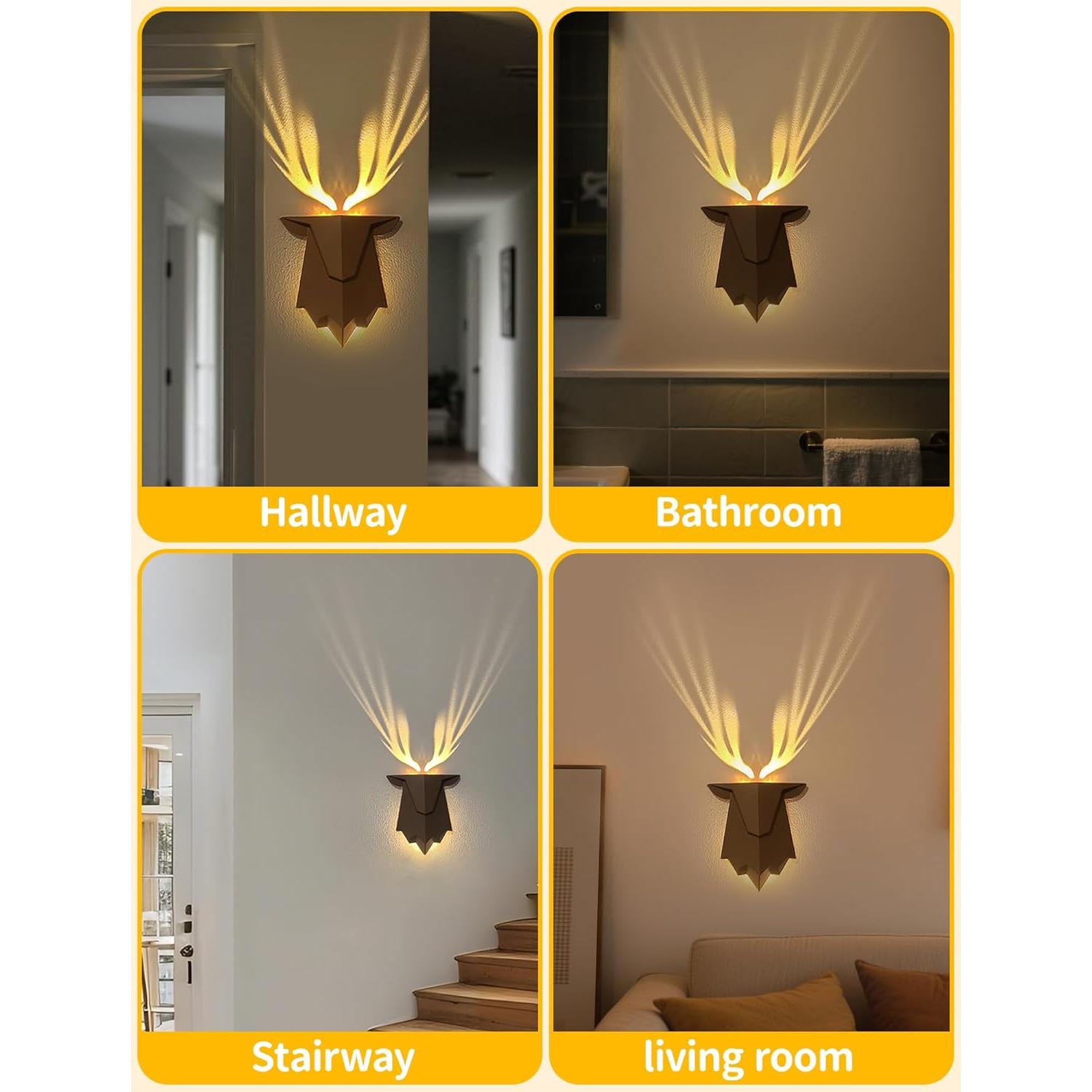 Luz de Pared Recargable Tarinks Ciervo con Control Remoto