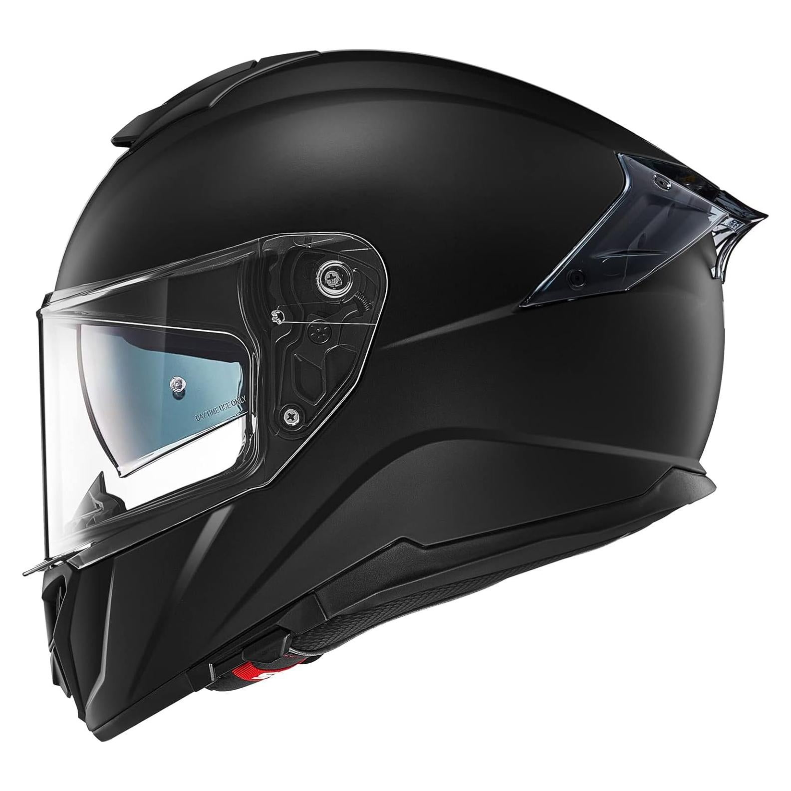 Casco Integral ILM 861A Doble Visera Negro Mate S