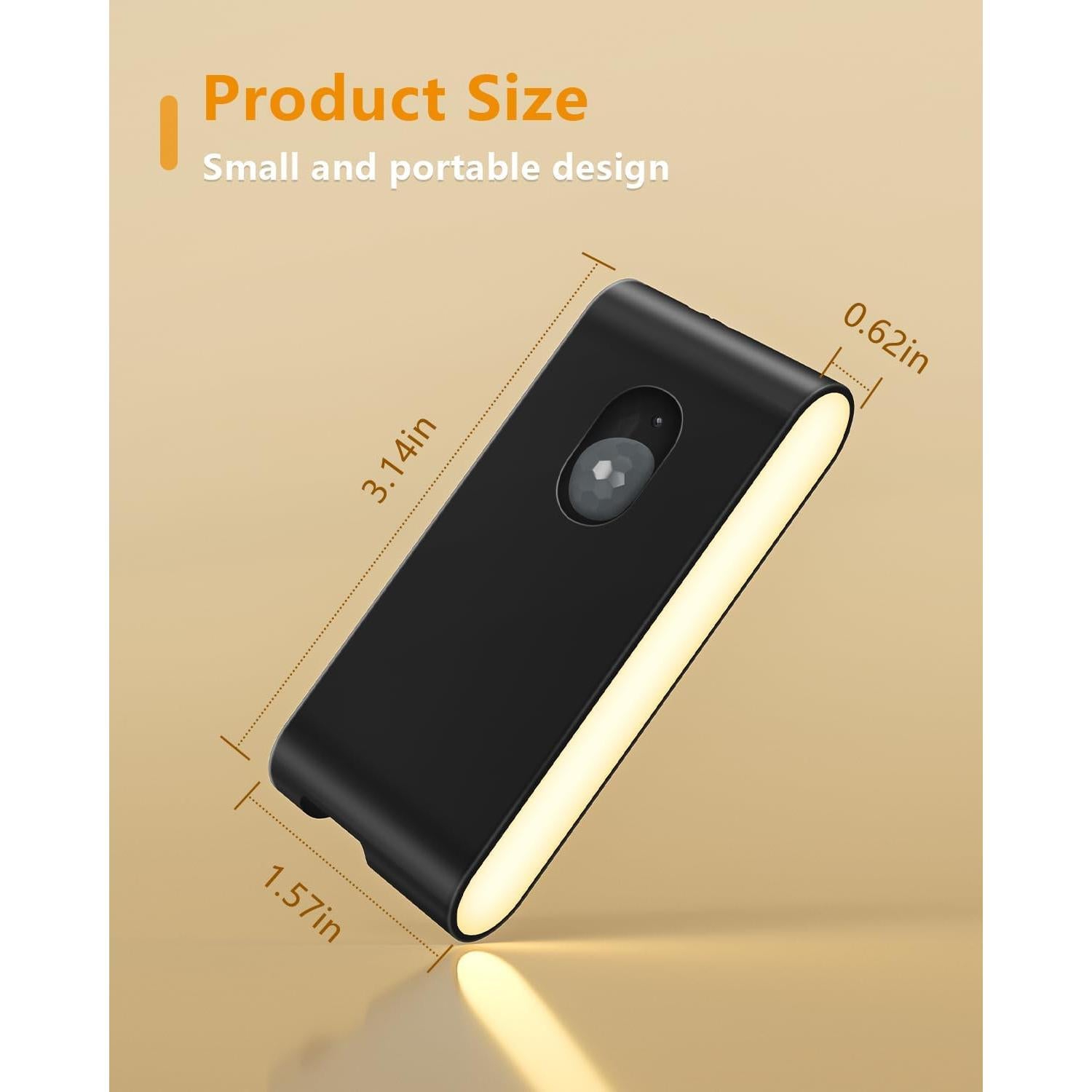 Luz Nocturna Recargable WILLED con Sensor de Movimiento - Paquete de 3