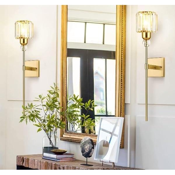 Apliques de Pared Modernos ZitBrox Oro 2 Unidades LED Recargables