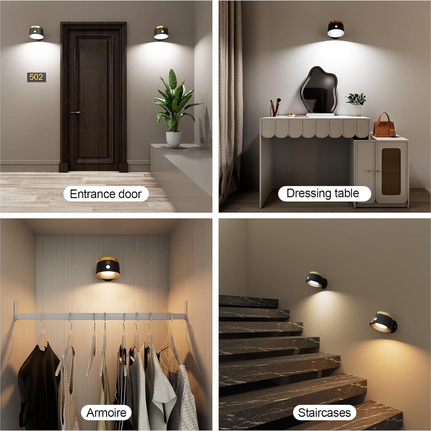 Luz de Pared LED Moobibear con Sensor y Batería 3500mAh