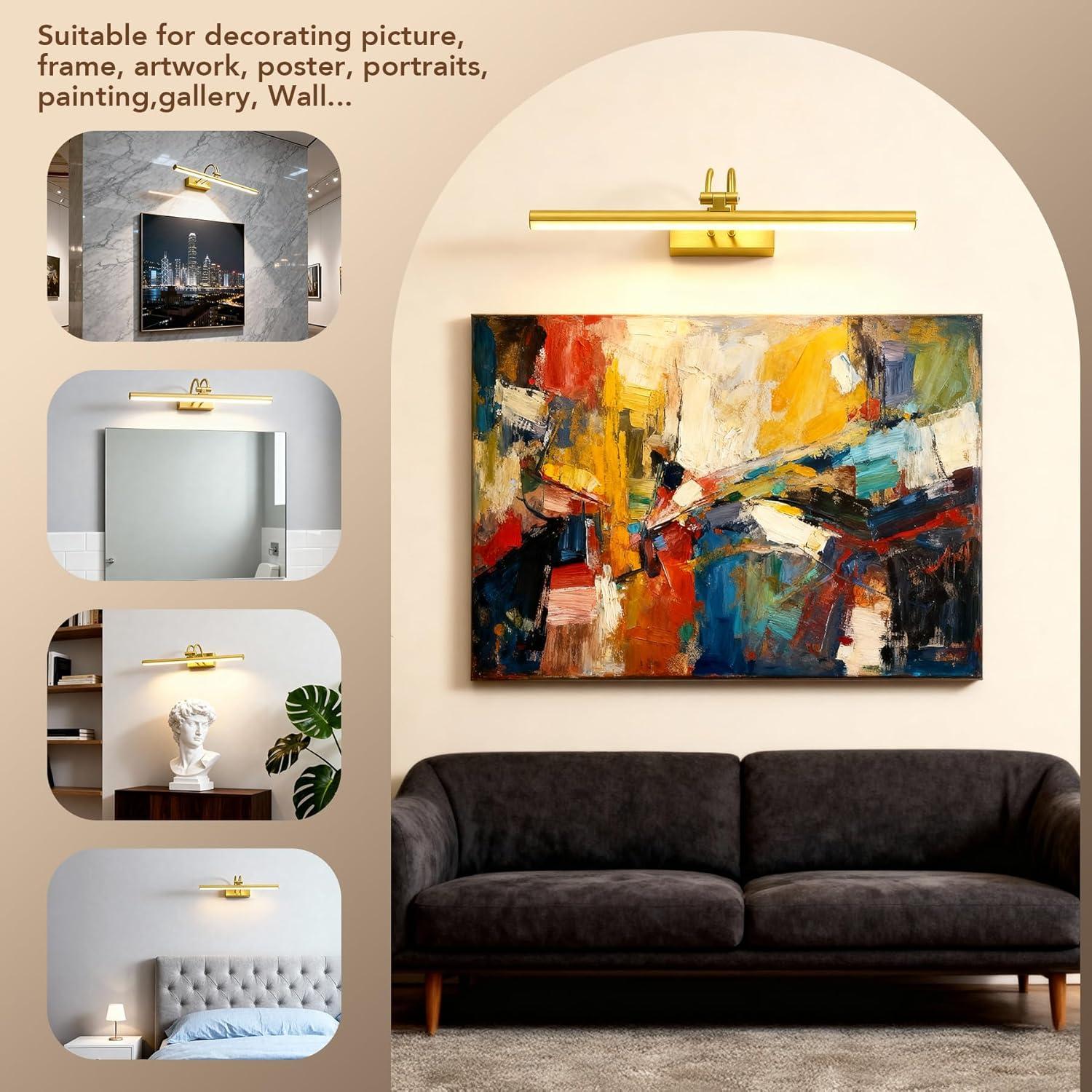 Luz de Imagen Inalámbrica RAIFOOLLY 40.64cm Oro Regulable