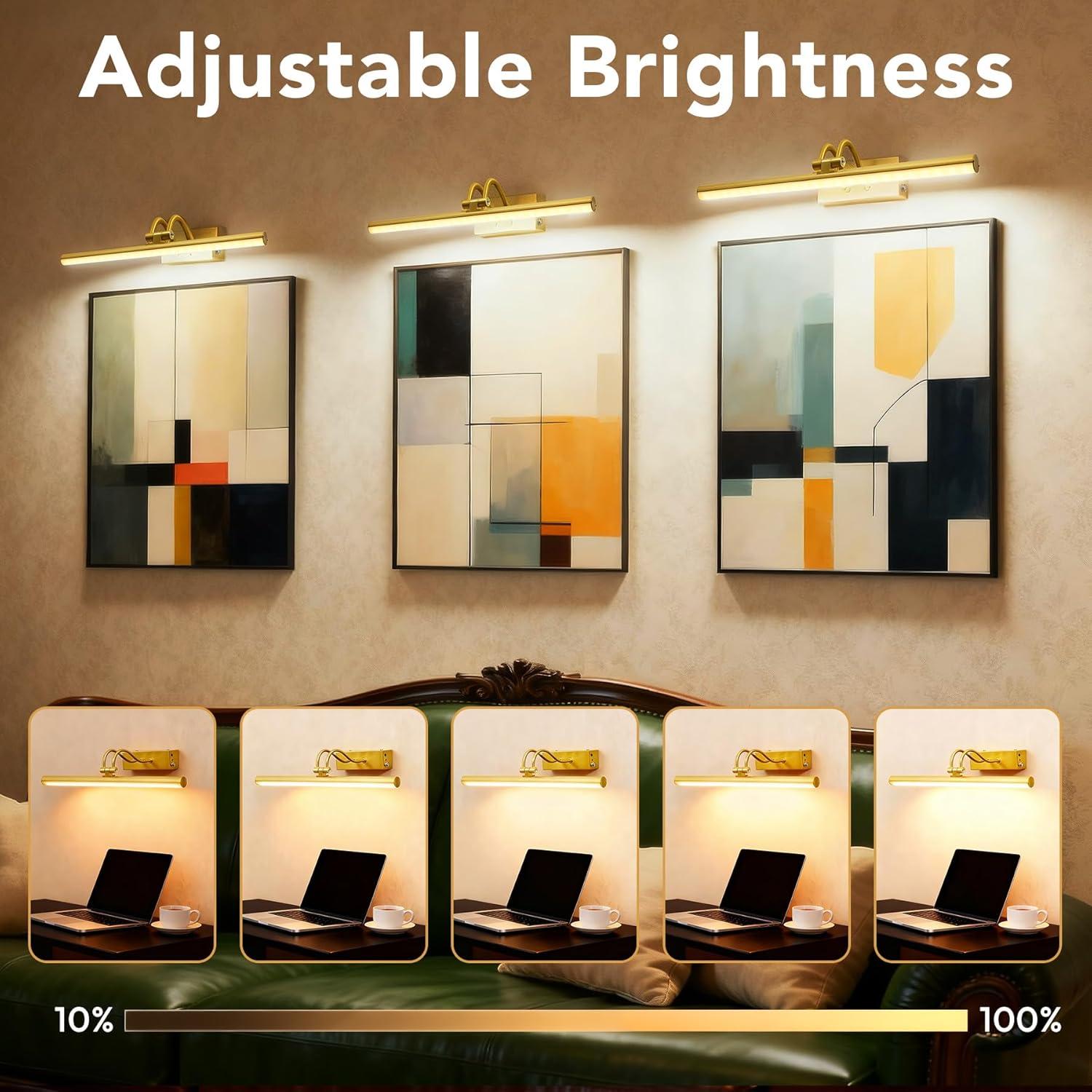 Luz de Imagen Inalámbrica RAIFOOLLY 40.64cm Oro Regulable