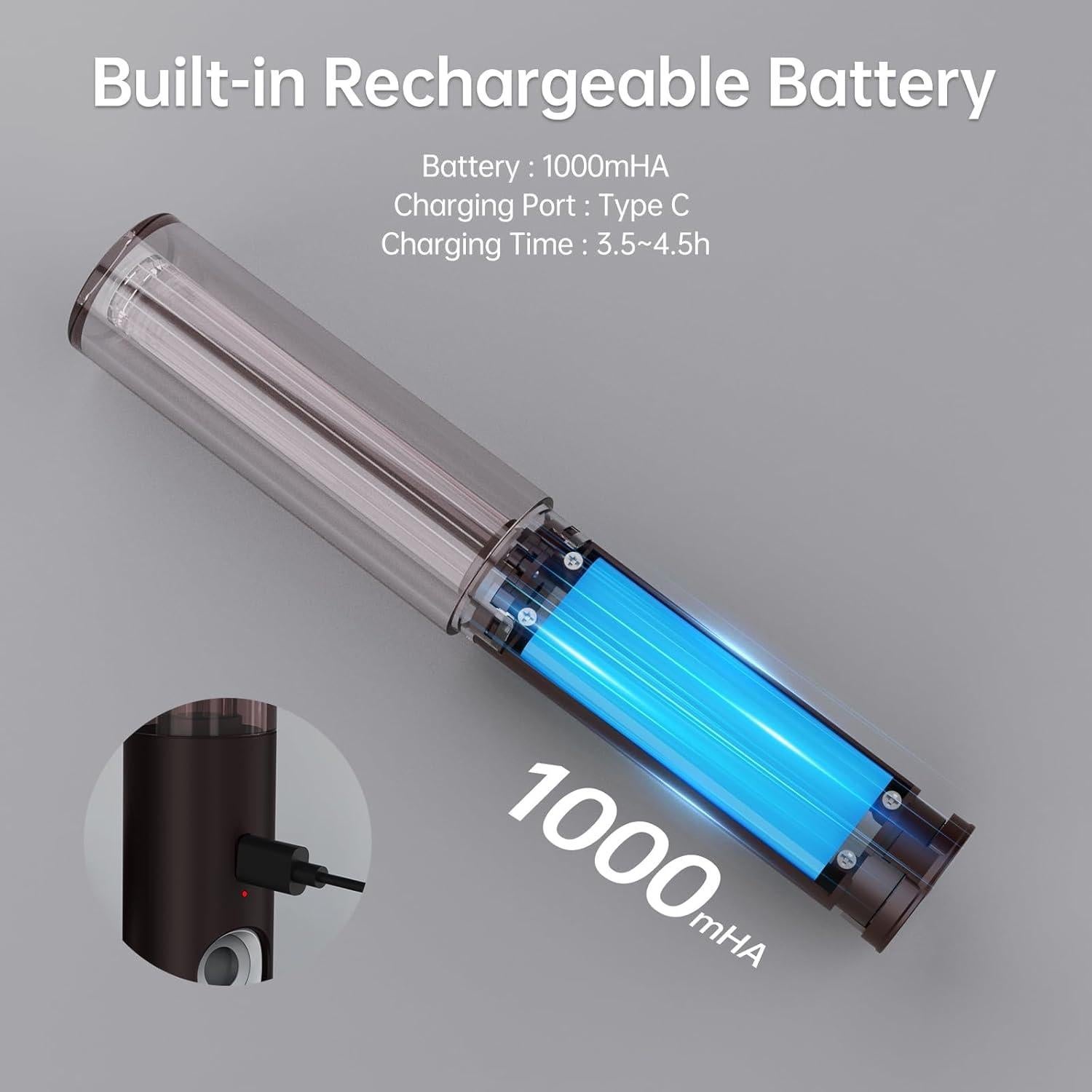 Luz Nocturna LED Koopala con Sensor de Movimiento, Batería Recargable, 3 Modos y 3 Brillos