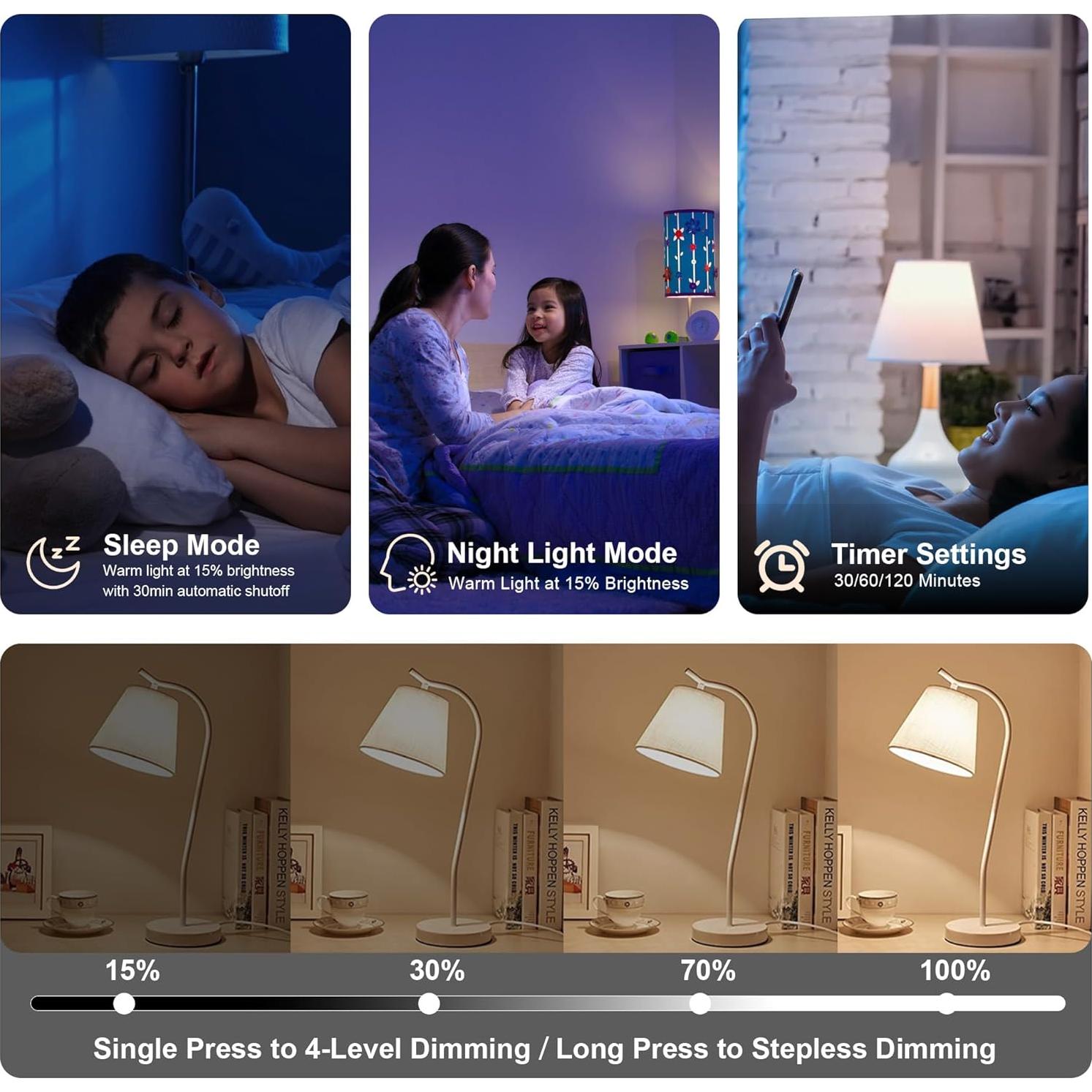 Bombillas LED recargables E26 KARTOOSH, 4 colores, control remoto