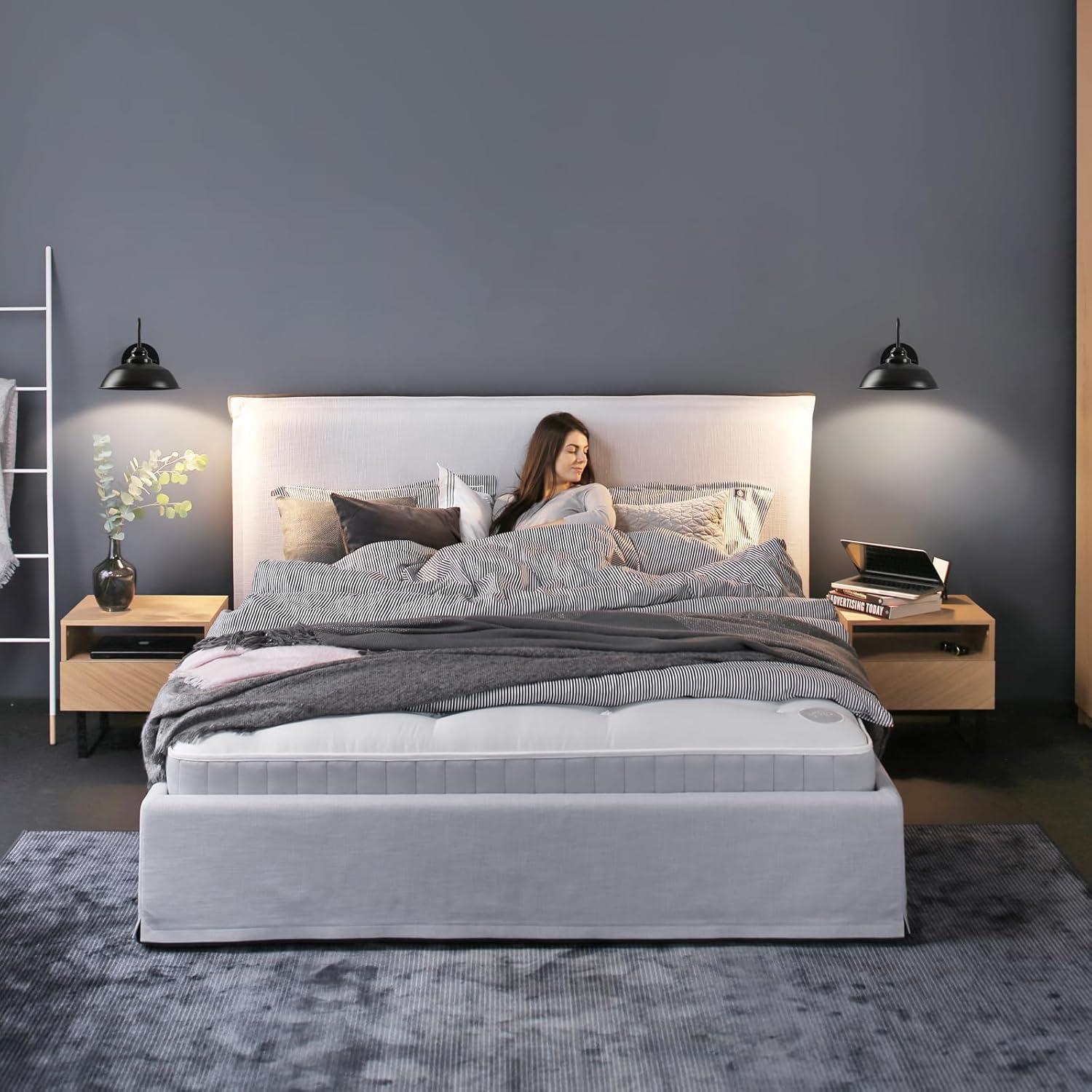 Juego de 2 Apliques de Pared Inalámbricos Weaboopre Vintage