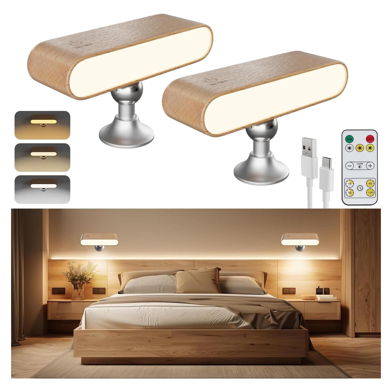 Aplique de Pared Inalámbrico Electight con Control Remoto 360°