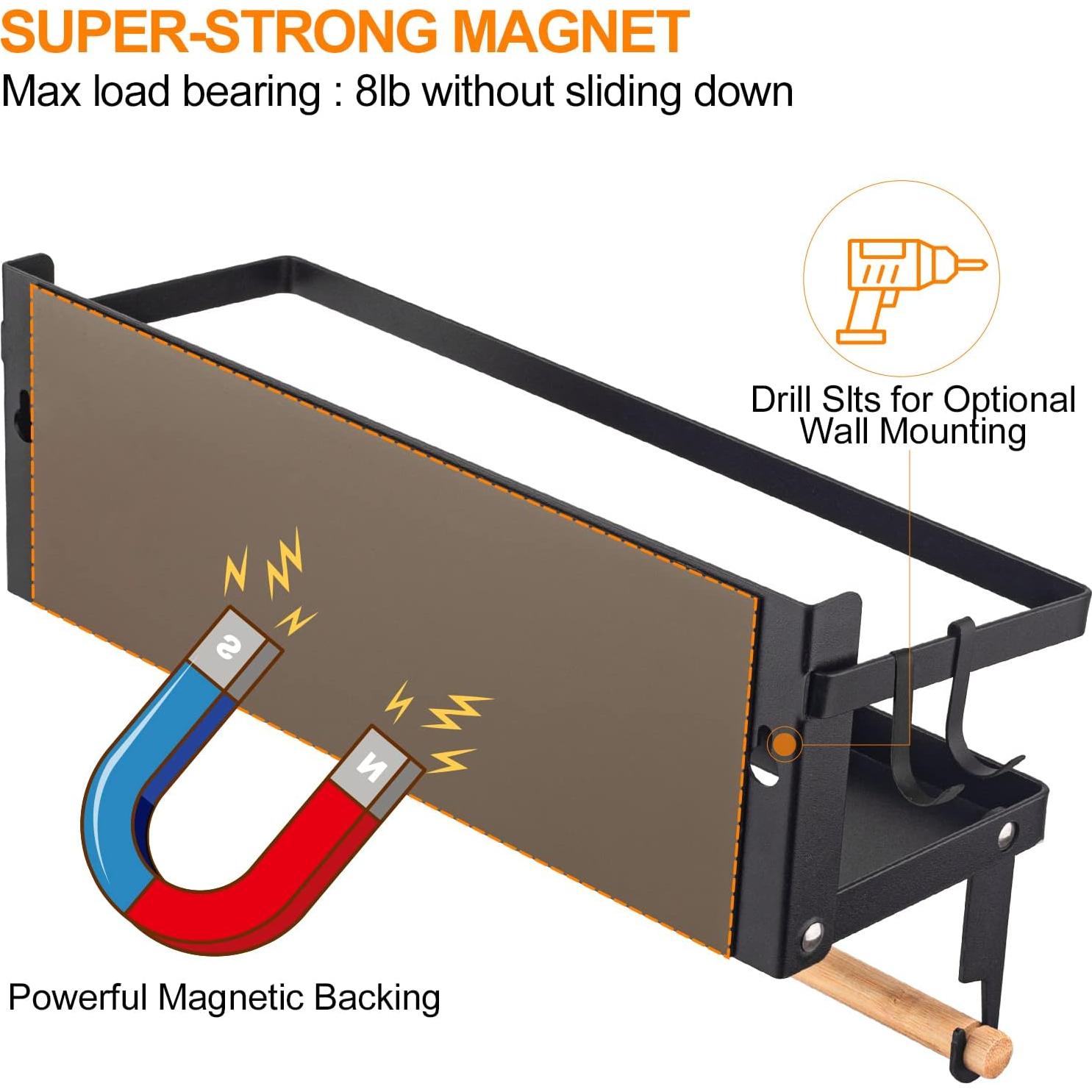 Estante Magnético Plegable ARVINKEY para Especias 30x11cm