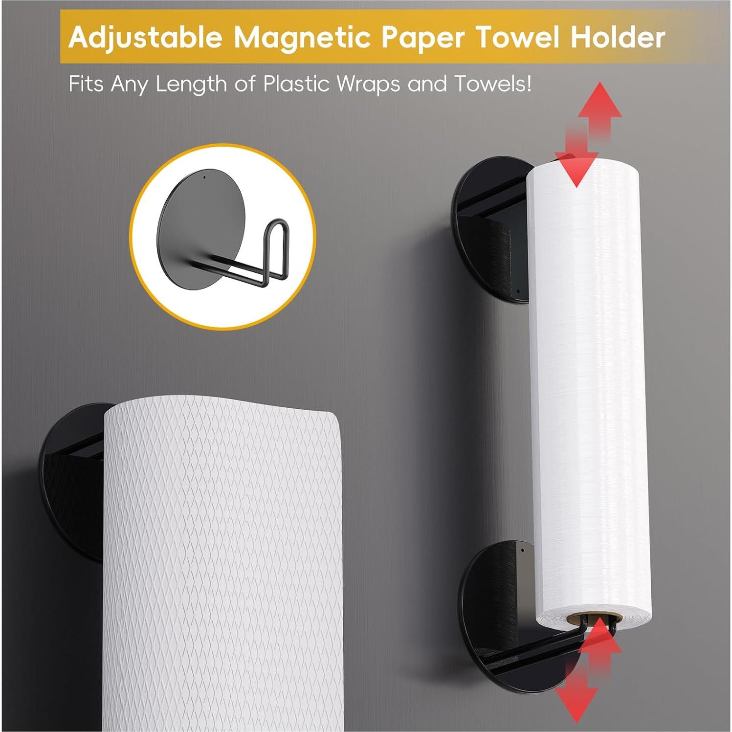 Estante Magnético para Especias Minicloss - 6 Piezas, Negro