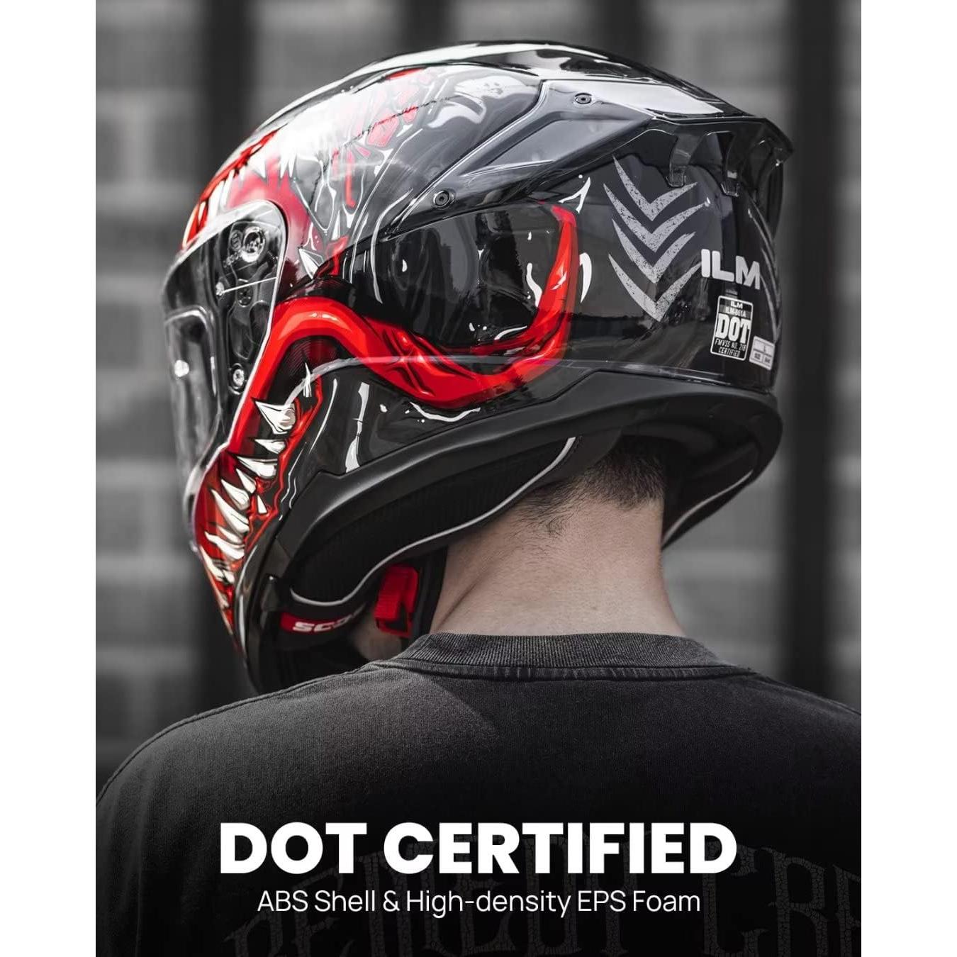 Casco Integral ILM 861A Doble Visera Grande LaNoche