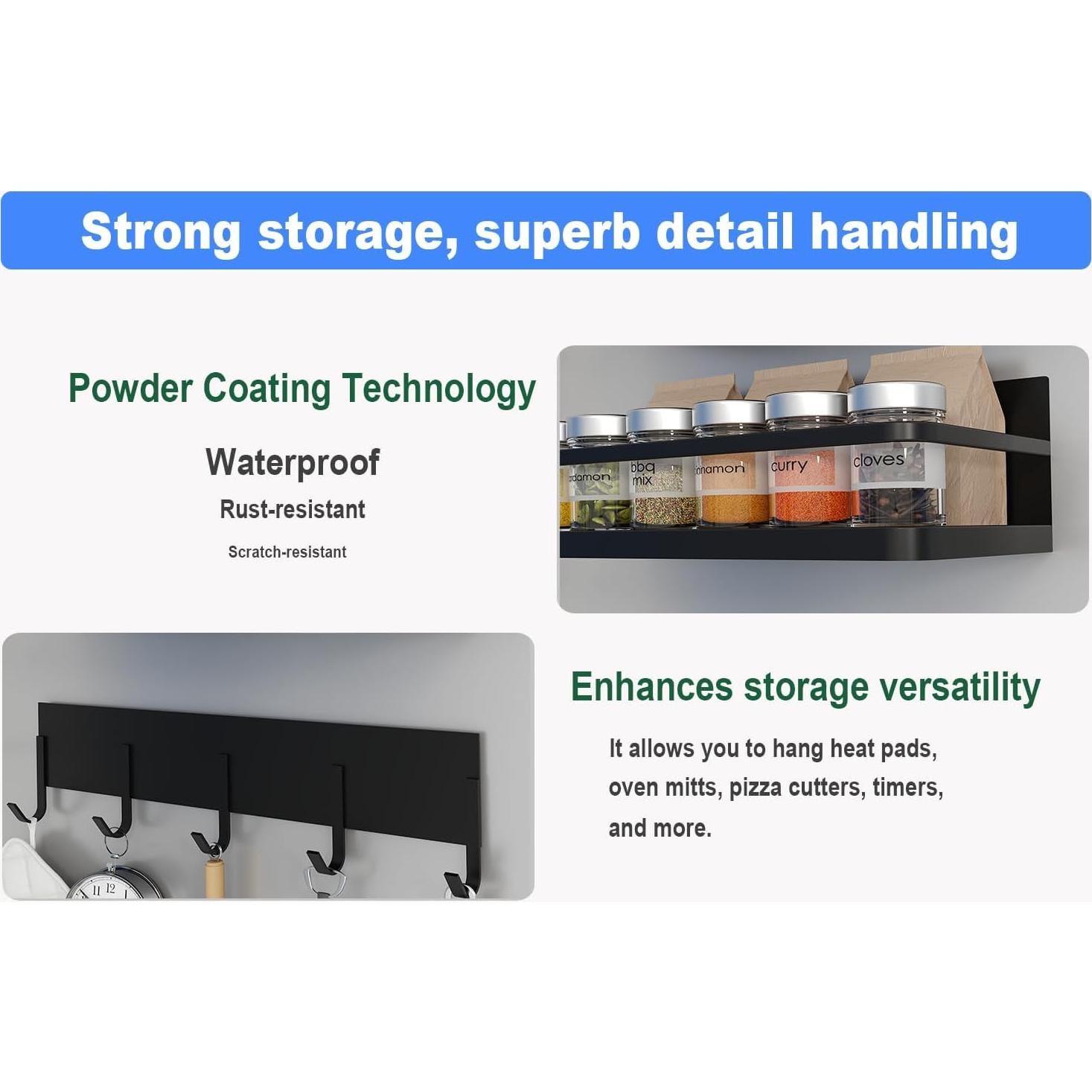 Estante Magnético para Nevera Hoopoton - Paquete de 3 Estantes