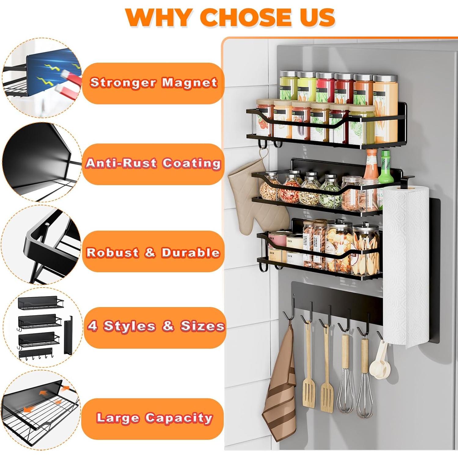 Estantes Magnéticos Multifuncionales JulktLli - 5 Piezas