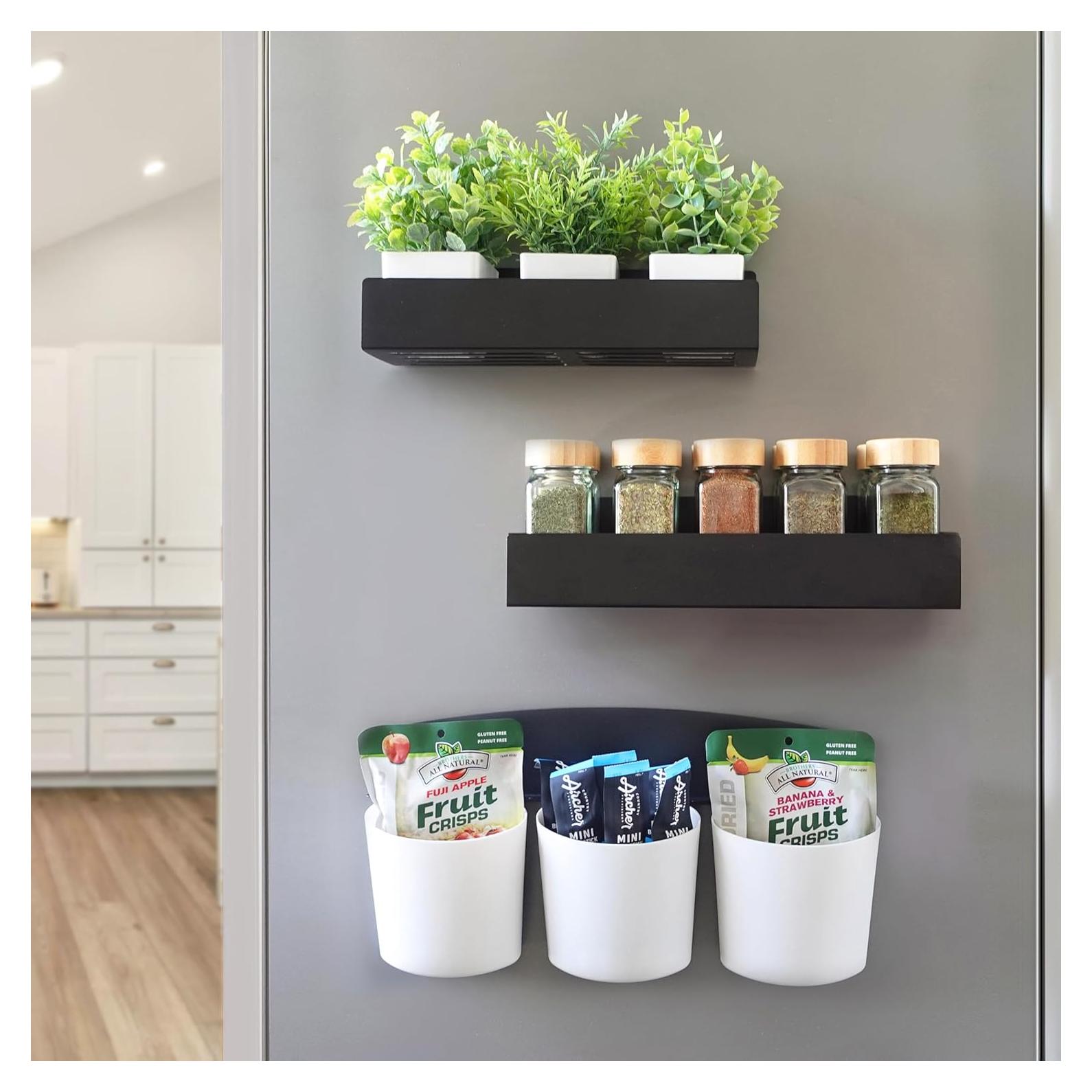 Estante Magnético para Especias Como LA - Paquete de 2 con Ganchos