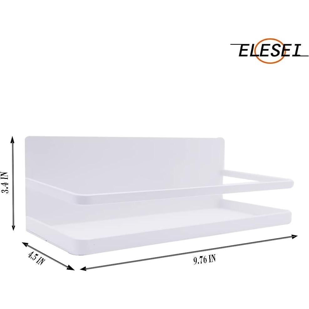 Estante Magnético para Especias ELESEI Blanco 2 Niveles 24.66x11.18 cm
