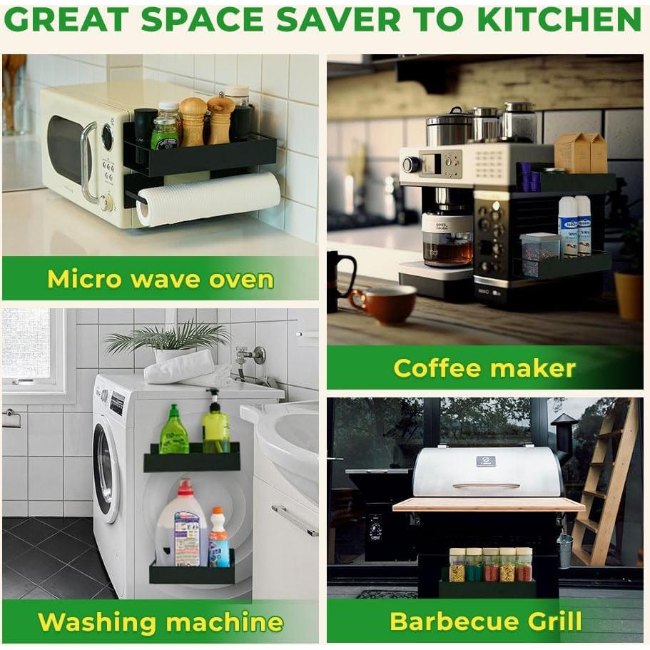 Juego de Estantes Magnéticos EUNOMOS para Especias - 4 Piezas