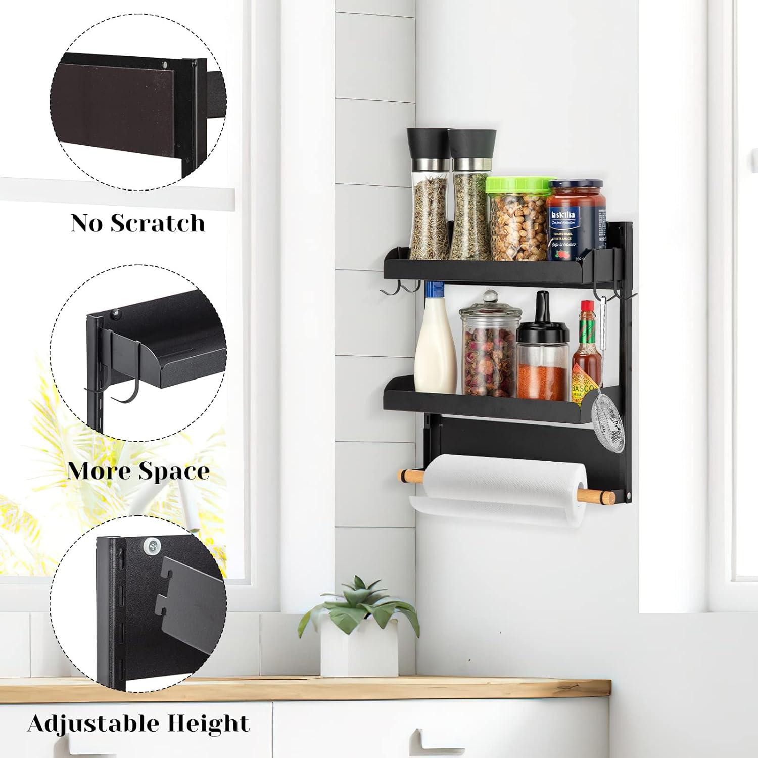 Estante Magnético para Especias Fashionwu 2 Niveles 10.9 cm