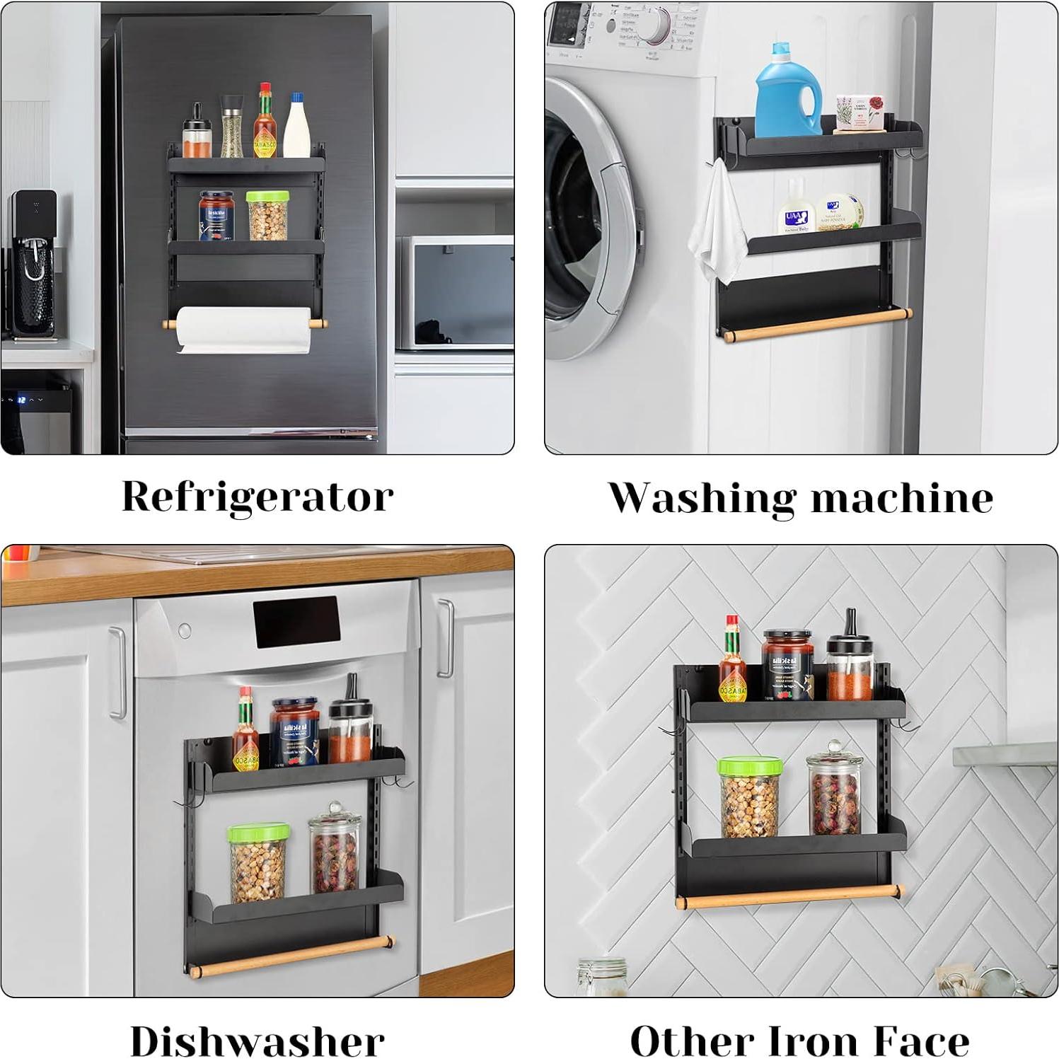 Estante Magnético para Especias Fashionwu 2 Niveles 10.9 cm