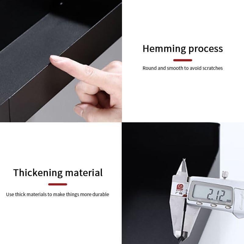 Estante Magnético para Especias WHALEZZ 30x11x17 cm Negro