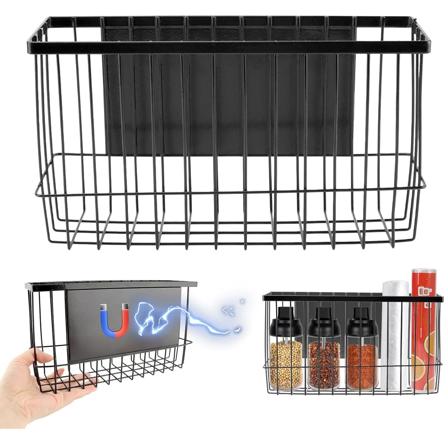 Cesta de Almacenamiento Magnética HKZTUY para Refrigerador 5kg