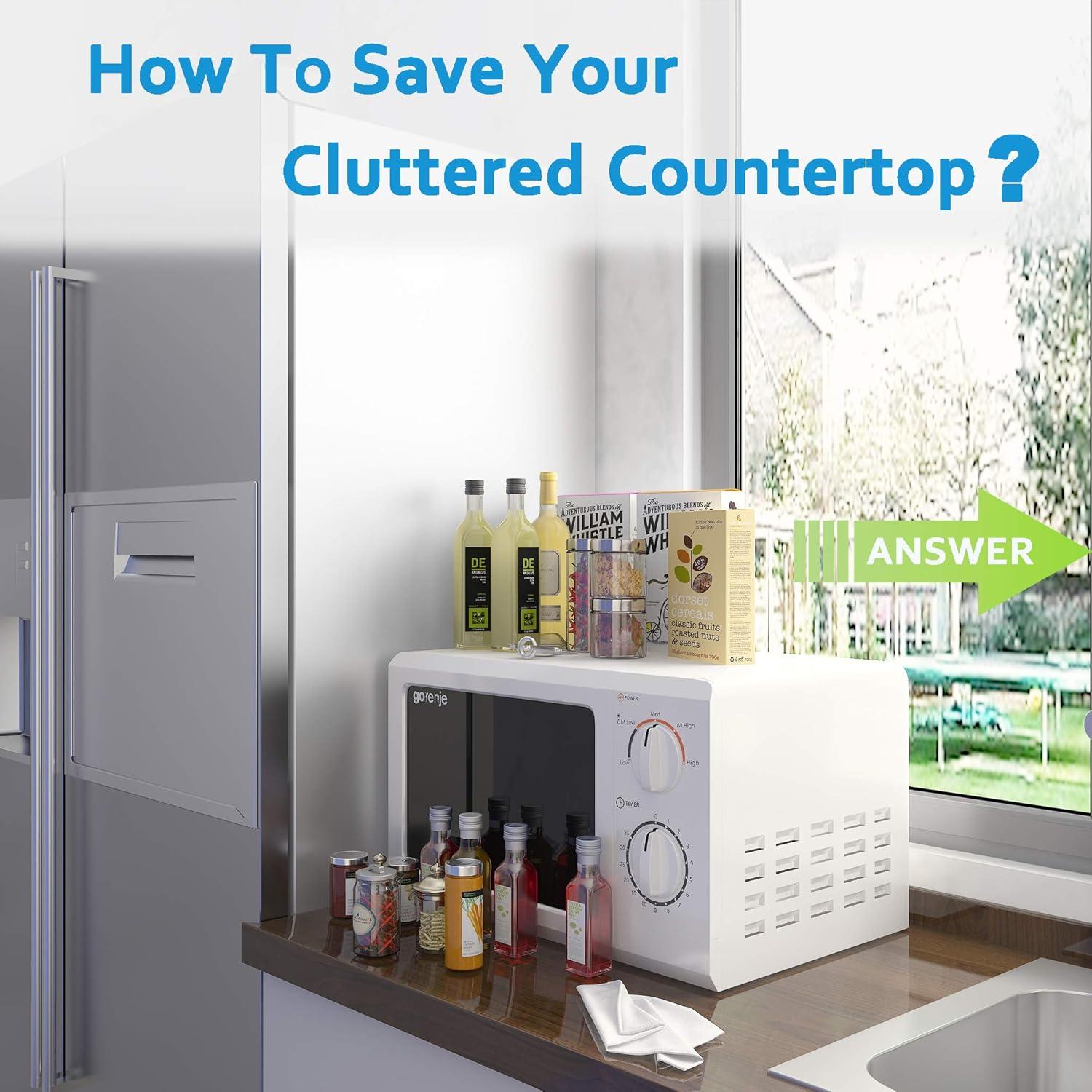 Estante Magnético Plegable Thipoten 2-en-1 para Cocina Negro