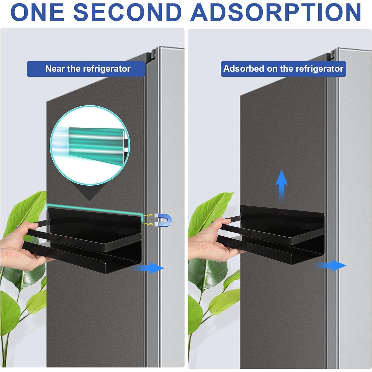 Estante Magnético de Especias Uten - 2 Piezas, Ahorra Espacio