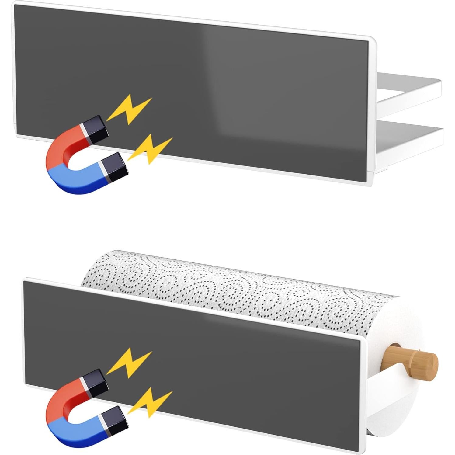 Estante Magnético SlimmKISS para Especias y Toallas de Papel - 3 Pzs