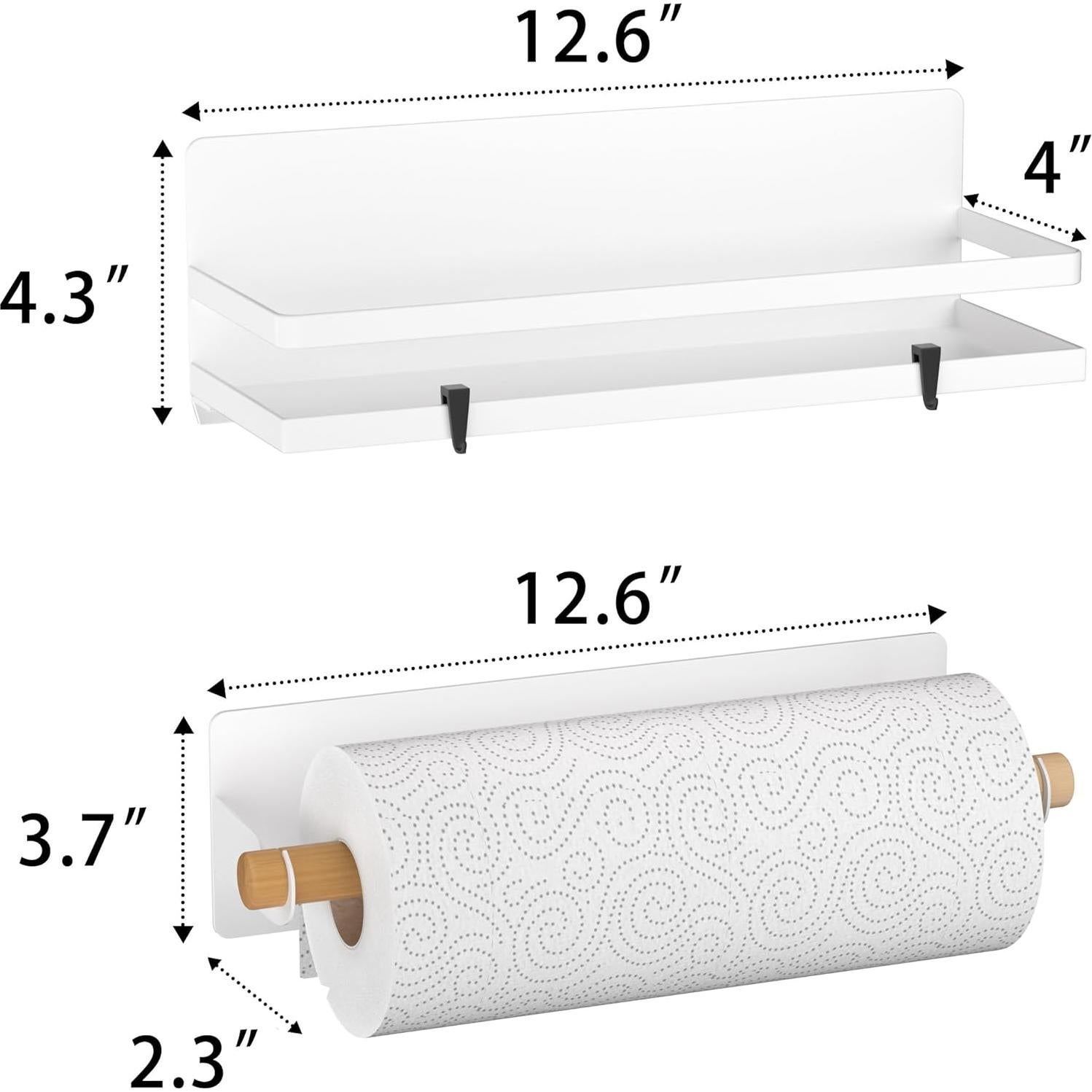 Estante Magnético SlimmKISS para Especias y Toallas de Papel - 3 Pzs