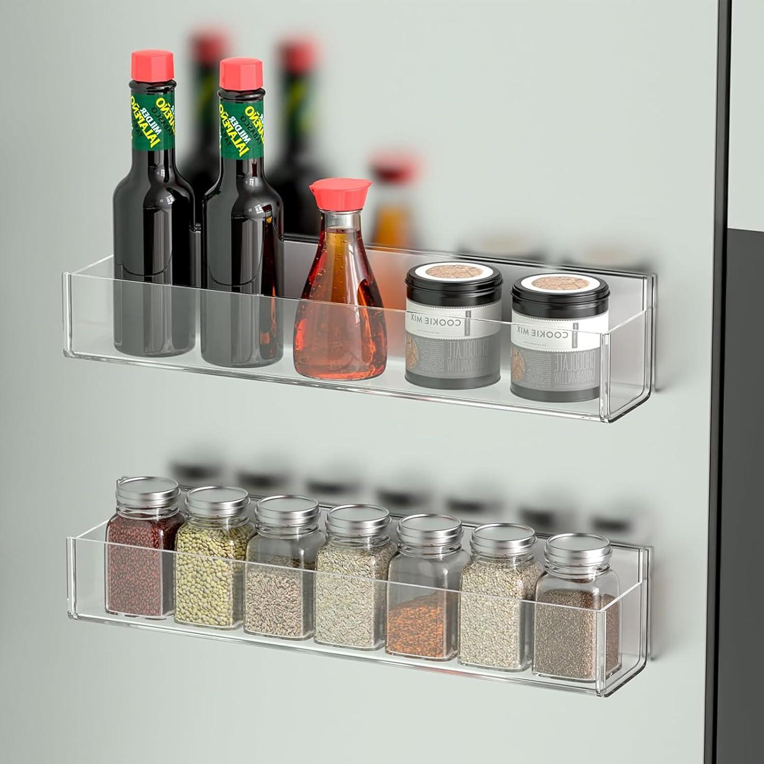 Organizador de Especias Acrílico Adhesivo PMMASTO 2 Paquete 30 cm