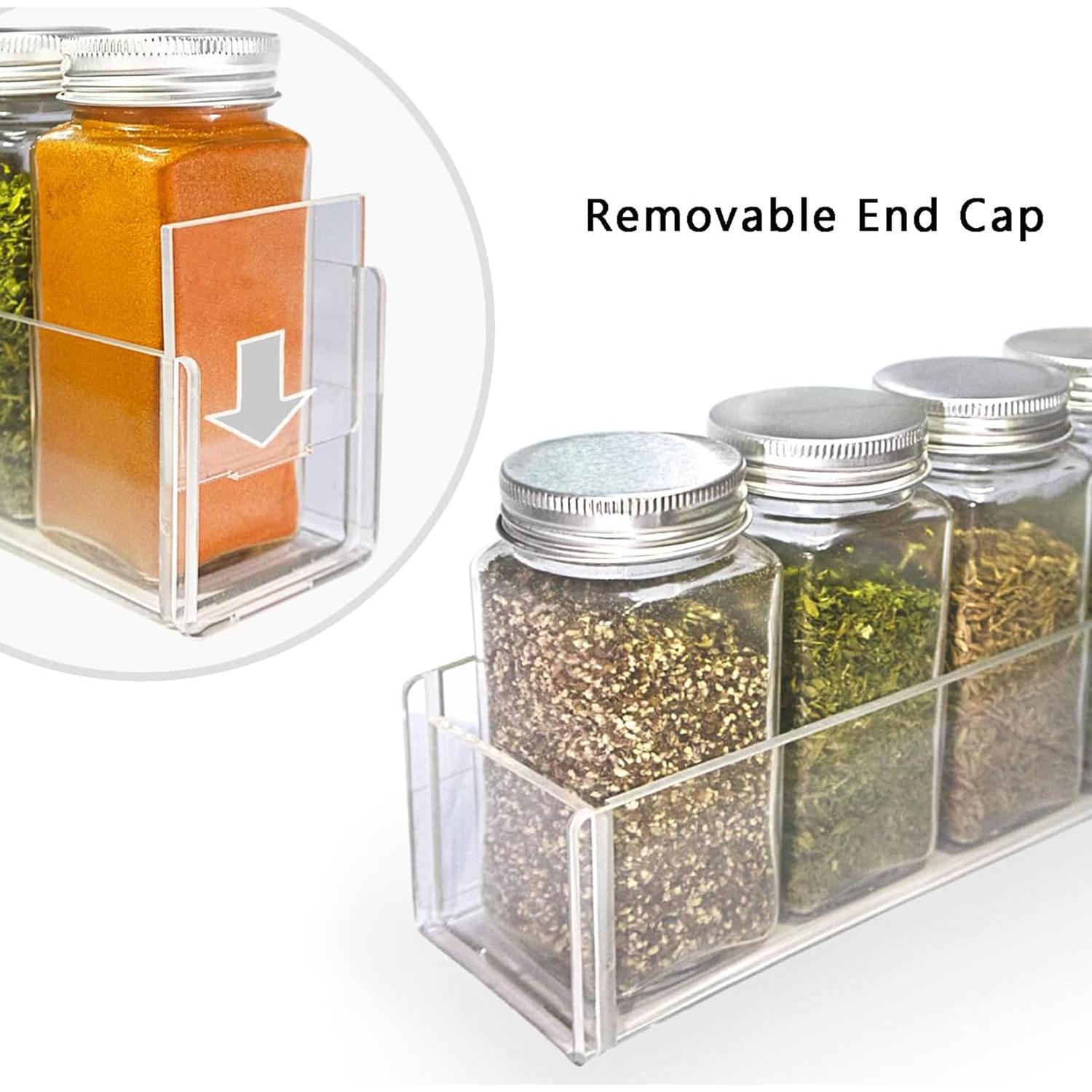 Organizador de Especias Acrílico Adhesivo PMMASTO 2 Paquete 30 cm