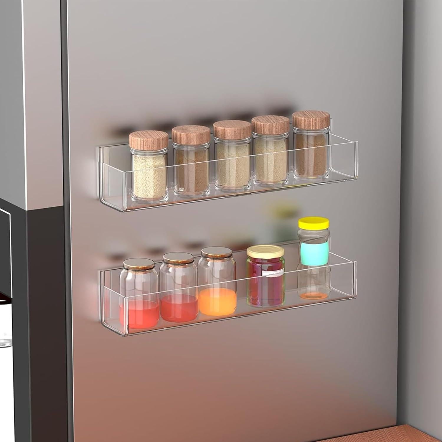 Organizador de Especias Acrílico Adhesivo PMMASTO 2 Paquete 30 cm