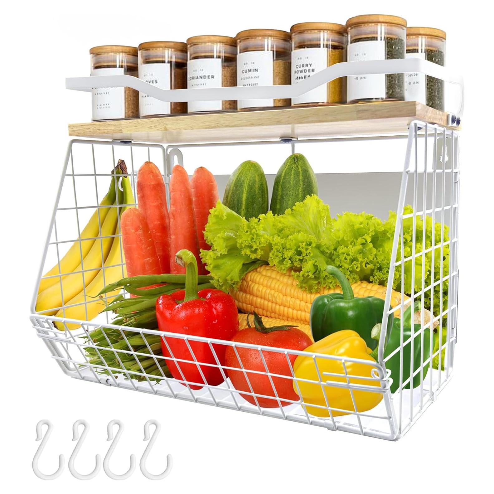 Estante Magnético bealy para Refrigerador 35.1x29.5cm Blanco