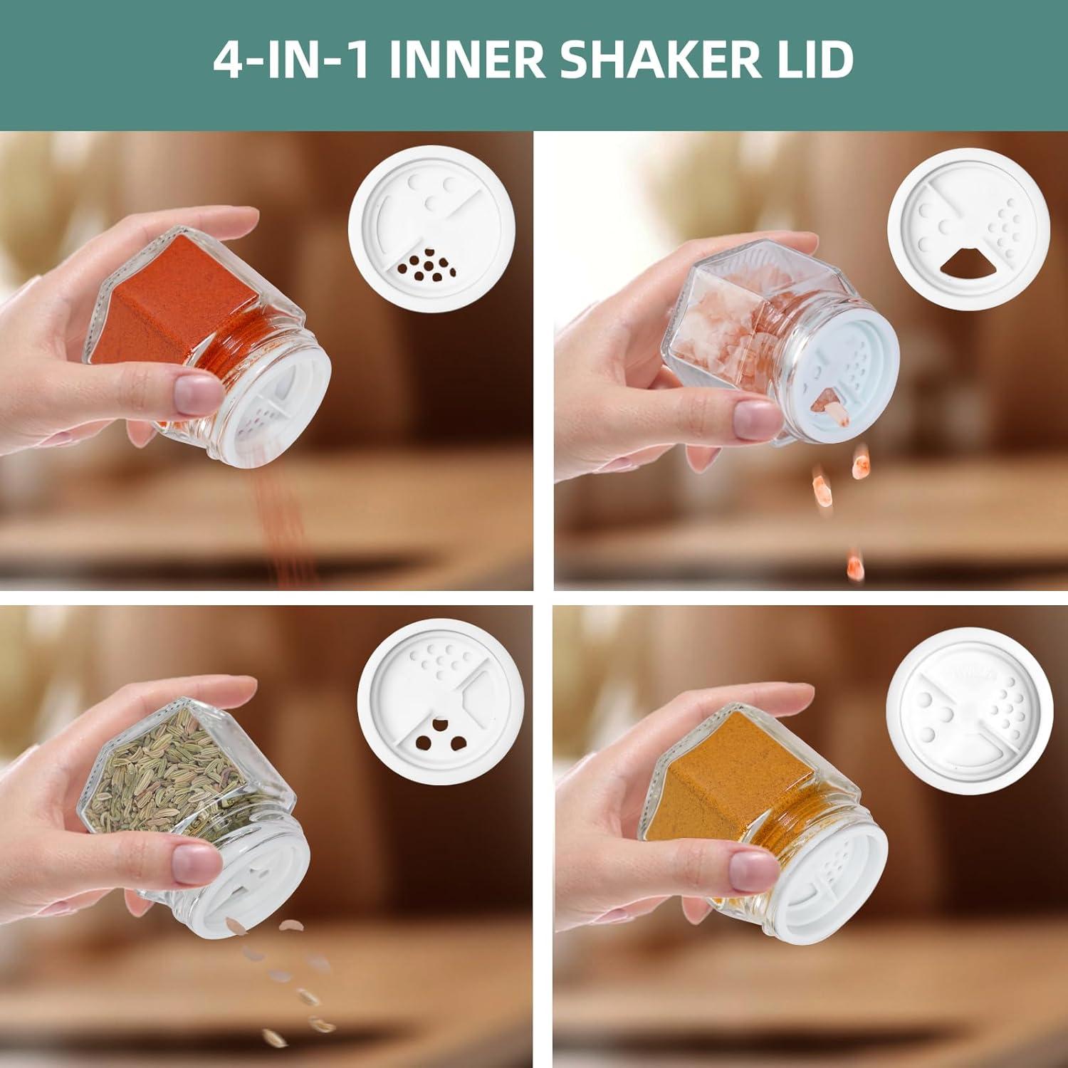 Juego de 20 Tarros de Especias Magnéticos OPTWISELY 62.4g