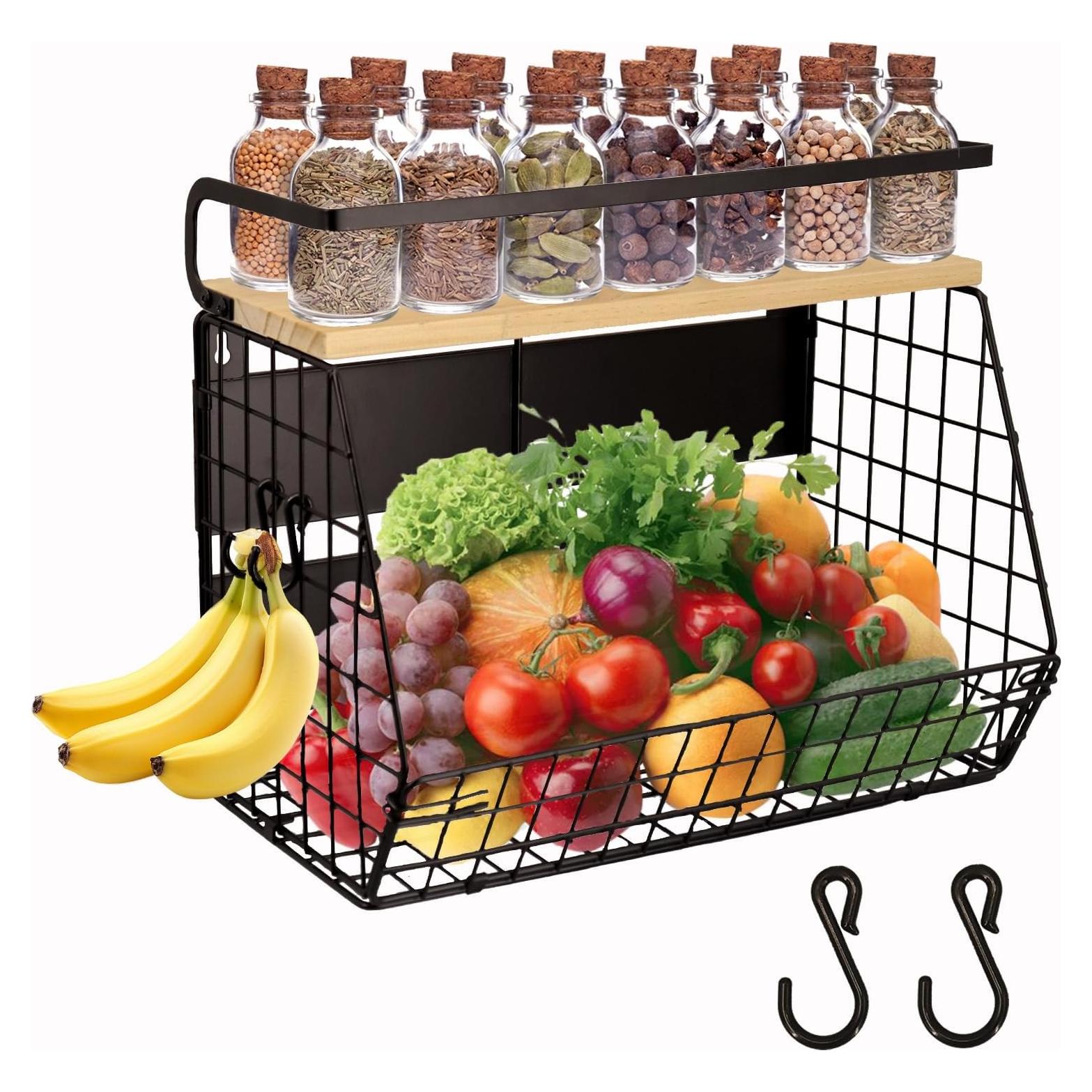 Estante Magnético DecorDudz para Nevera 35x29.5cm Negro