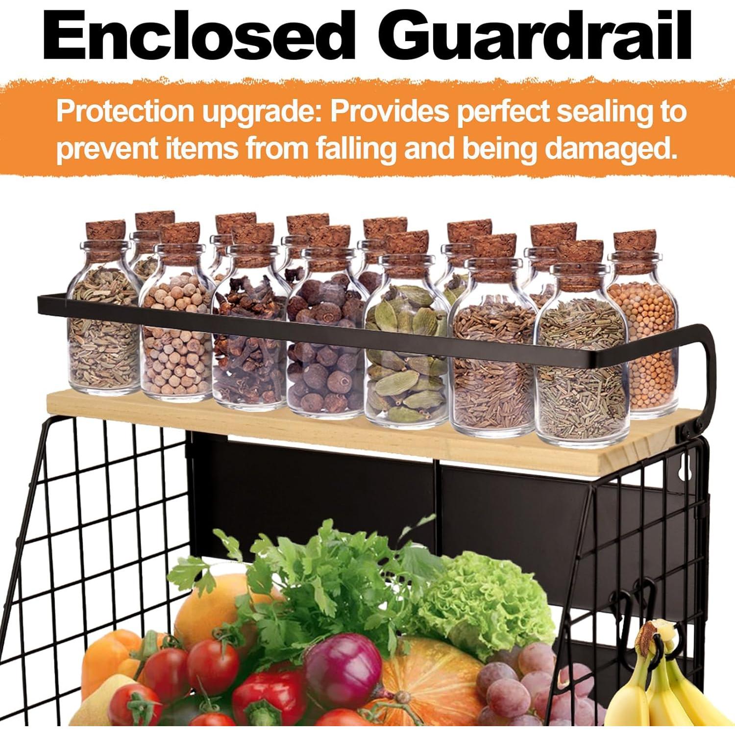 Estante Magnético DecorDudz para Nevera 35x29.5cm Negro