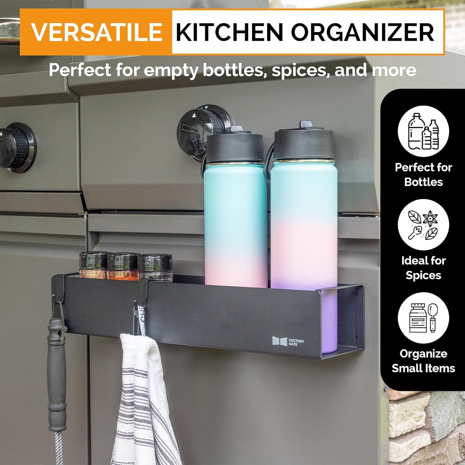 Organizador Magnético de Botellas de Agua FACTORY GATE 40x10 cm