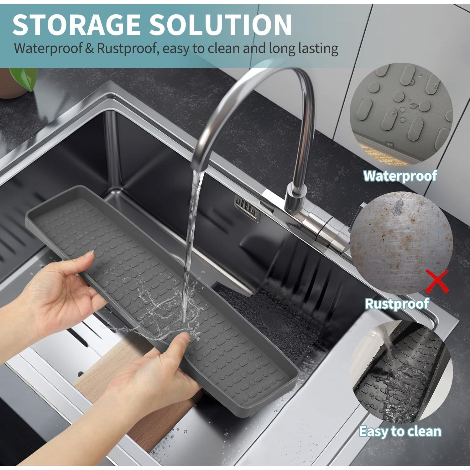 Estante Magnético para Cocina BFONS 76x9 cm Silicona Gris