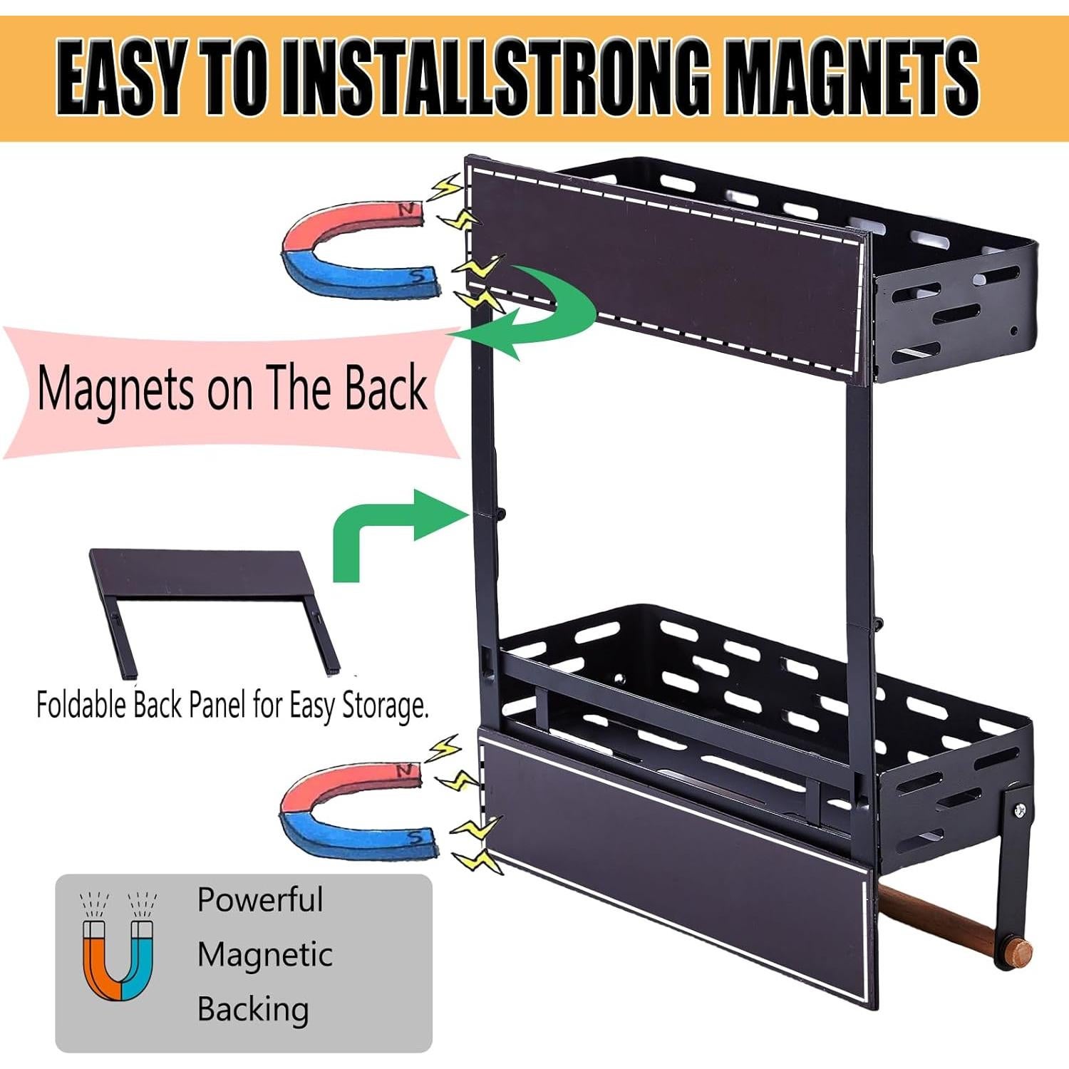Estante Magnético para Especias PTAEXCEL 3 Niveles 2.01 kg
