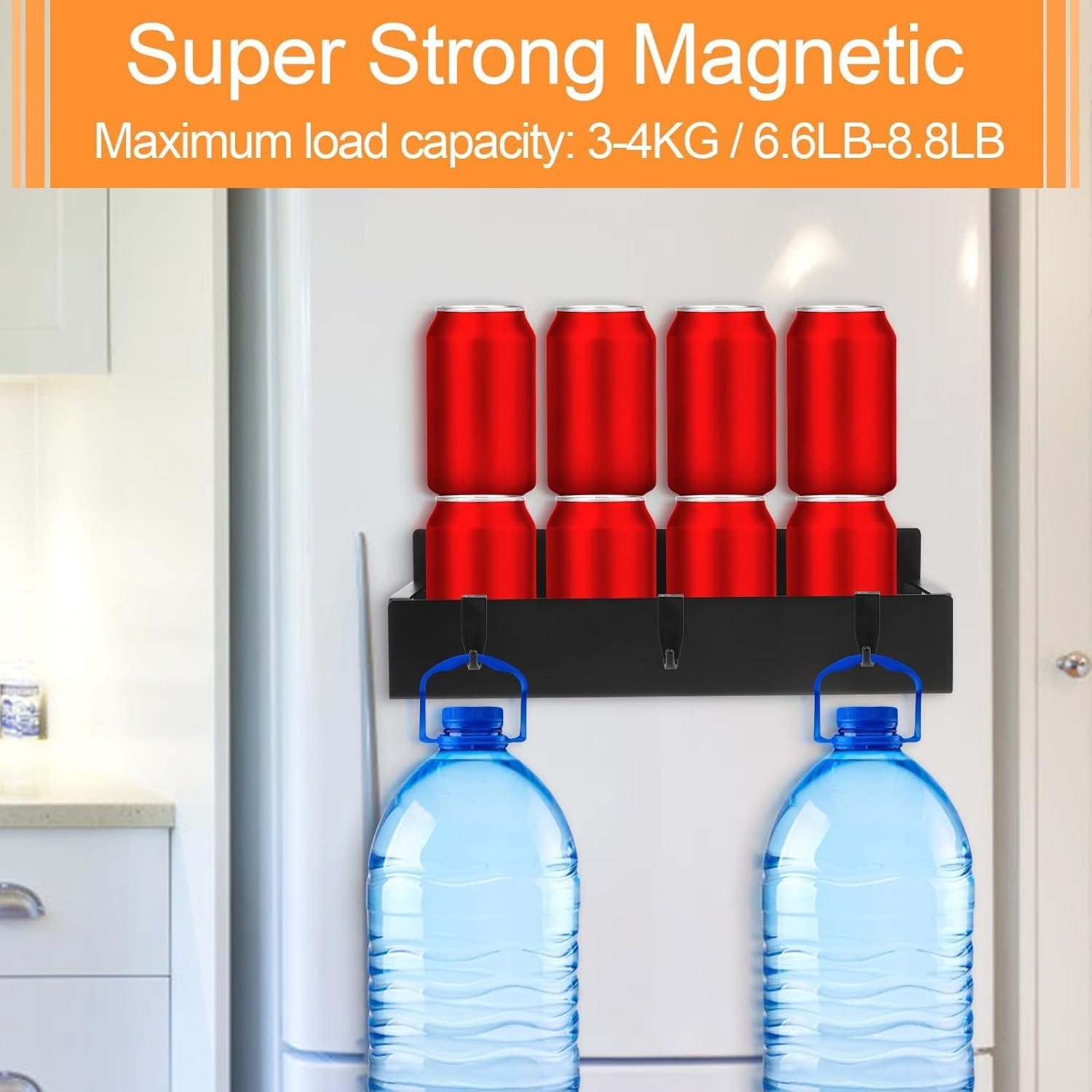 Estante Magnético para Especias Limyaxy - 3 Piezas, Metal Negro