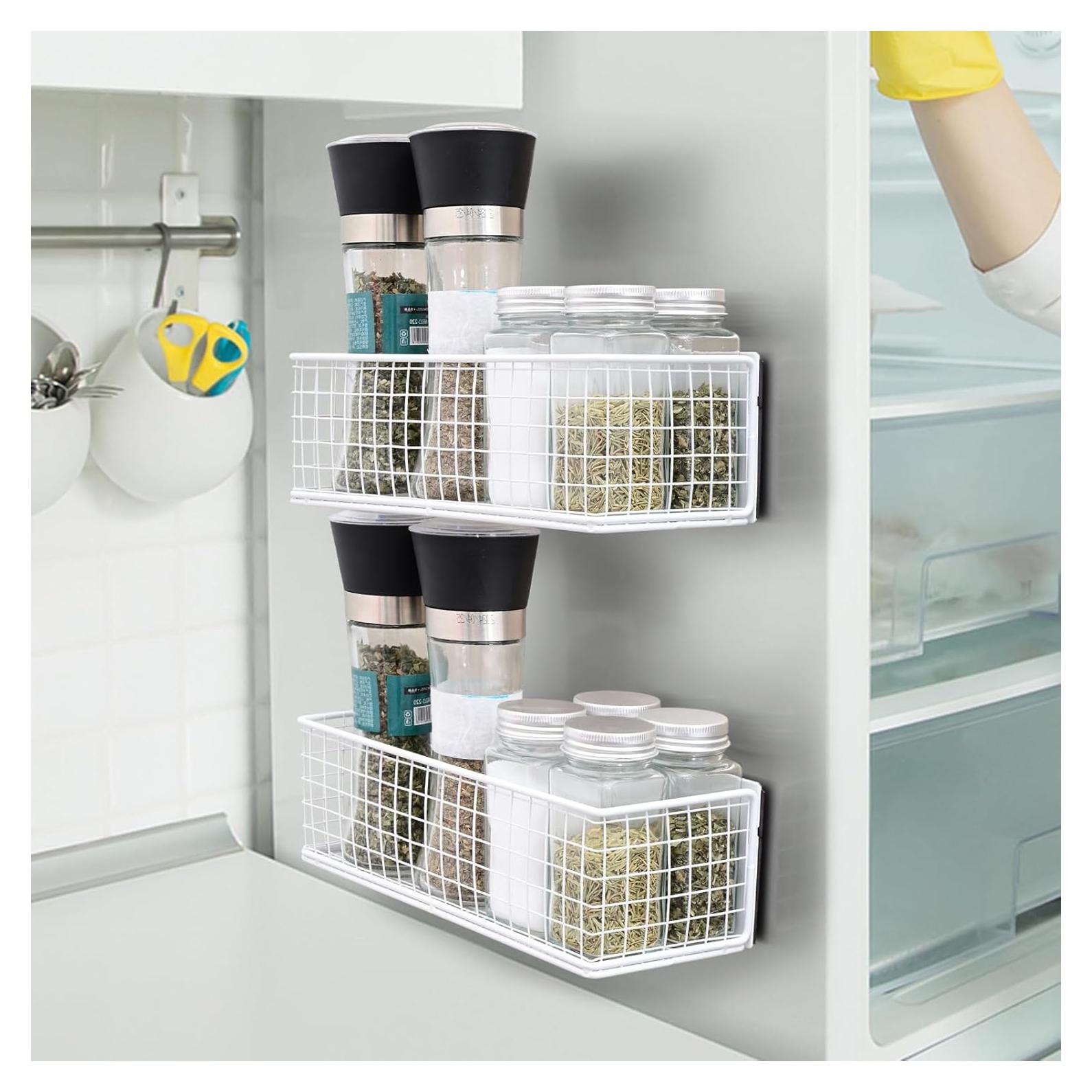 2 Cestas Magnéticas Organizador ONESIXEC para Refrigerador