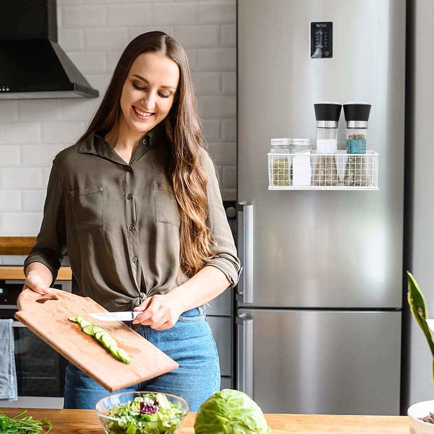 2 Cestas Magnéticas Organizador ONESIXEC para Refrigerador