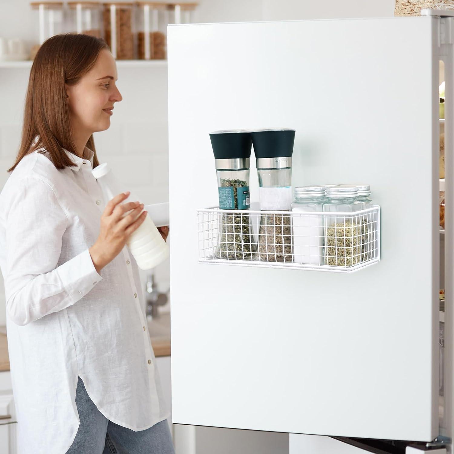 2 Cestas Magnéticas Organizador ONESIXEC para Refrigerador